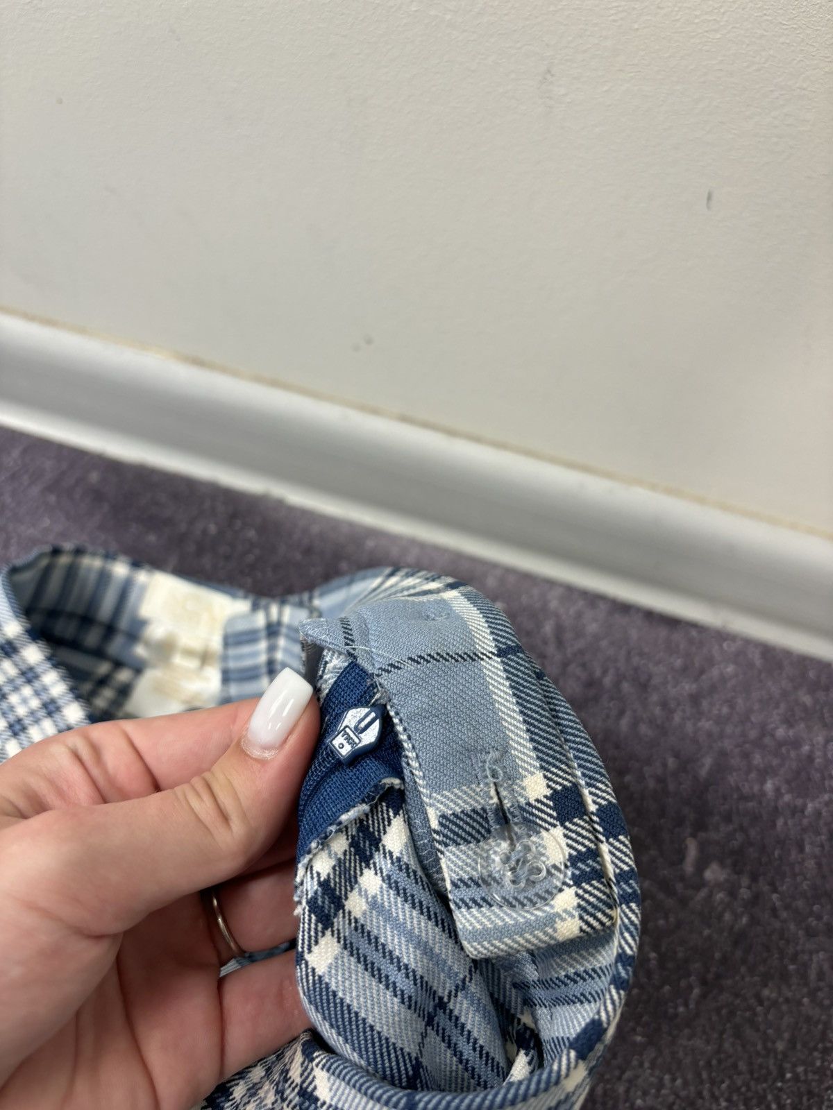 Escada Escada Margaretha Ley Vintage Tartan Check Blue Luxury Pants Size 32" / US 10 / IT 46 - 9 Thumbnail