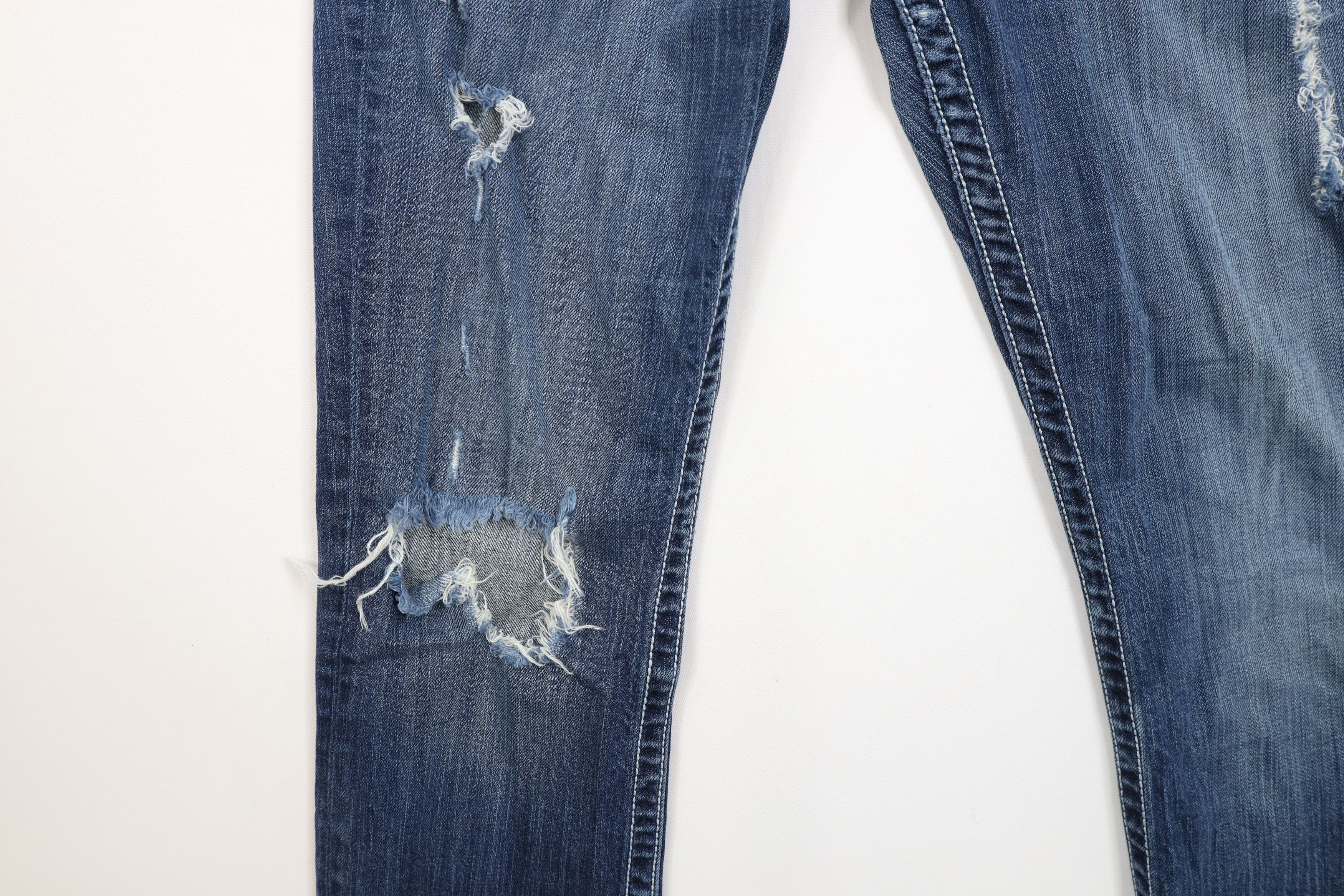 Vintage Buckle BKE Thick Stitch Stretch Payton Straight Leg Jeans Size 28" / US 6 / IT 42 - 7 Thumbnail