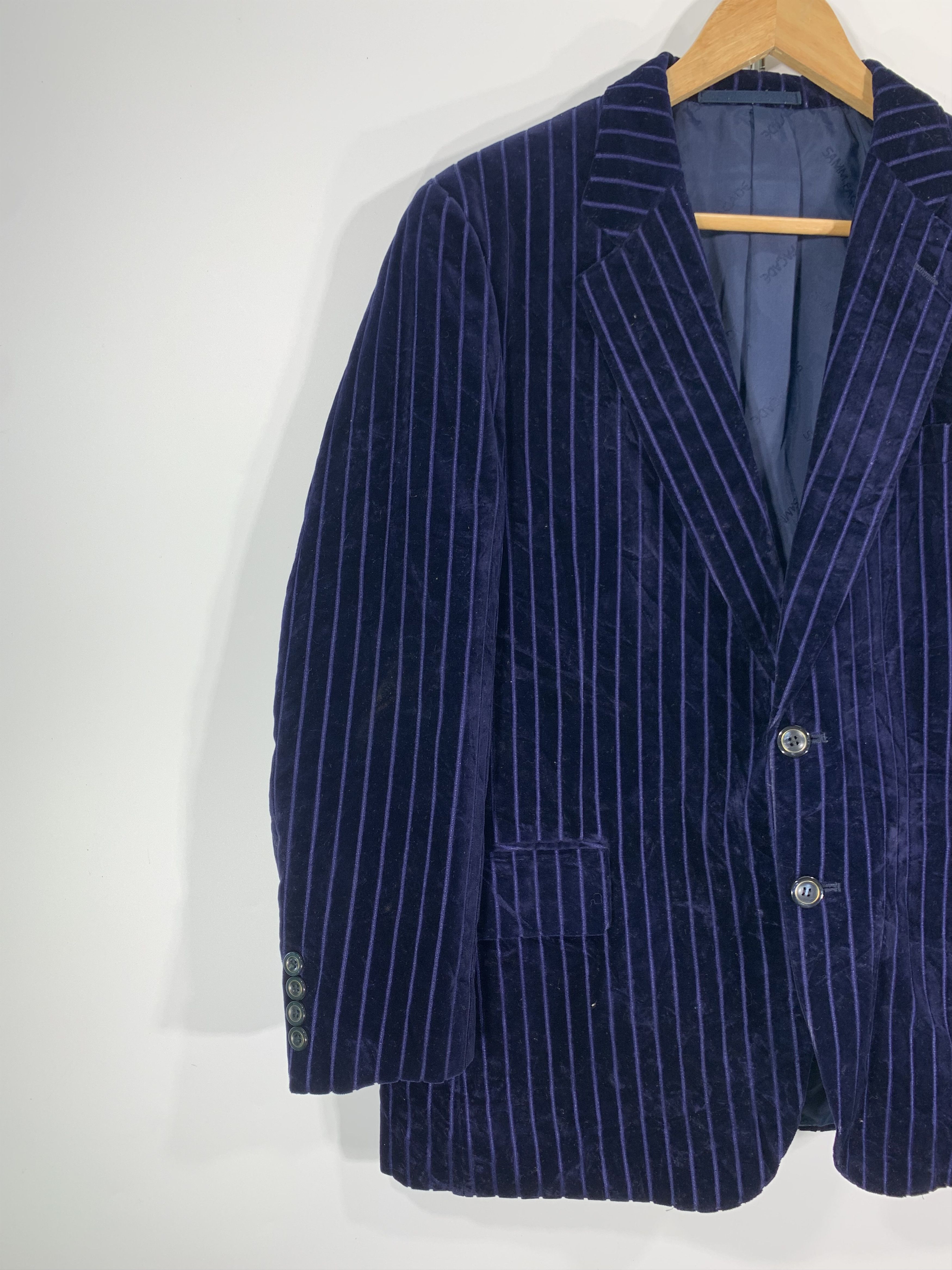 Japanese Brand × Velvet × Vintage ⚡️Vintage Valvet Coat Blazer RARE Size US S / EU 44-46 / 1 - 3 Thumbnail
