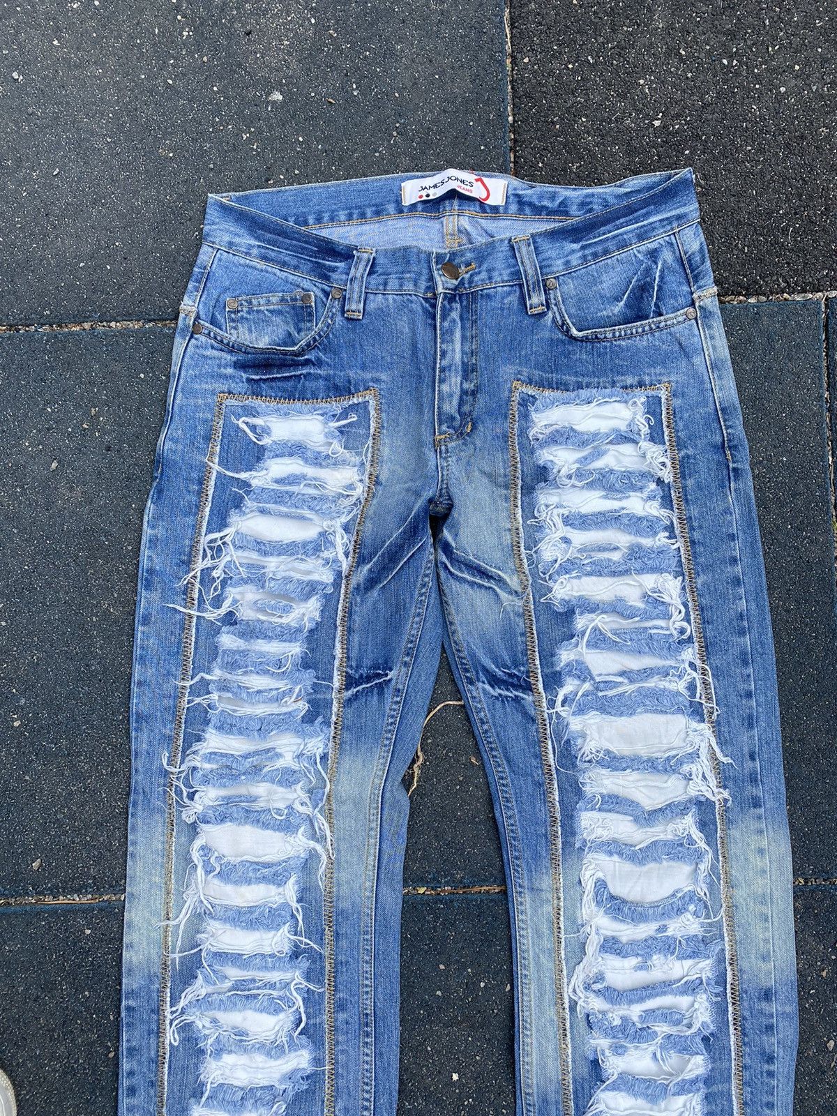 Japanese Brand × Vintage Vintage Avant Garde distressed punk rock grailsale jeans Size US 33 - 4 Thumbnail
