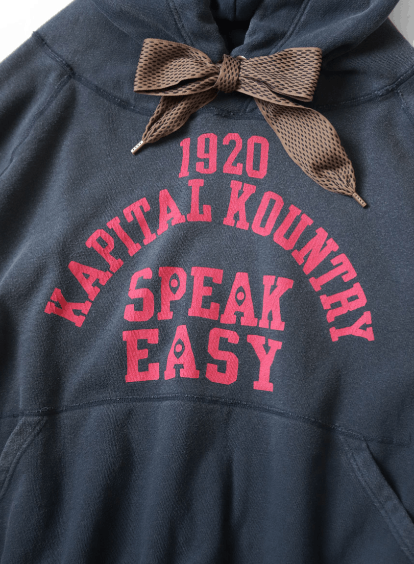 Kapital Lined Devil Hooded Hoodie (SPEAKEASY College pt) Size US L / EU 52-54 / 3 - 5 Thumbnail