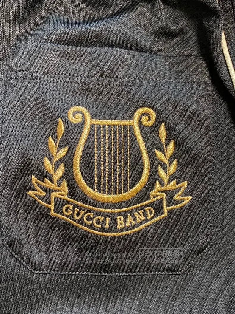 Gucci Gucci SizeXS Striped elastic waist lila embroidered casual Size US 29 - 5 Thumbnail