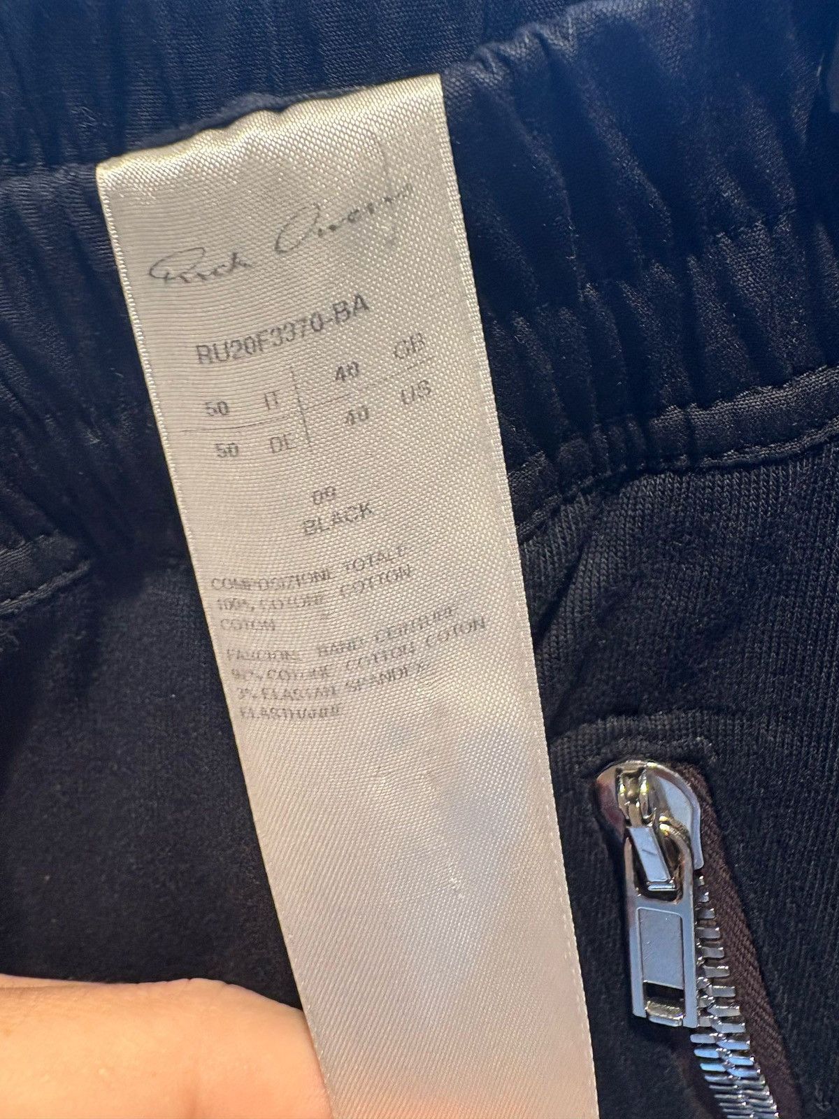 Rick Owens Black Sweatpants Size US 34 / EU 50 - 3 Thumbnail