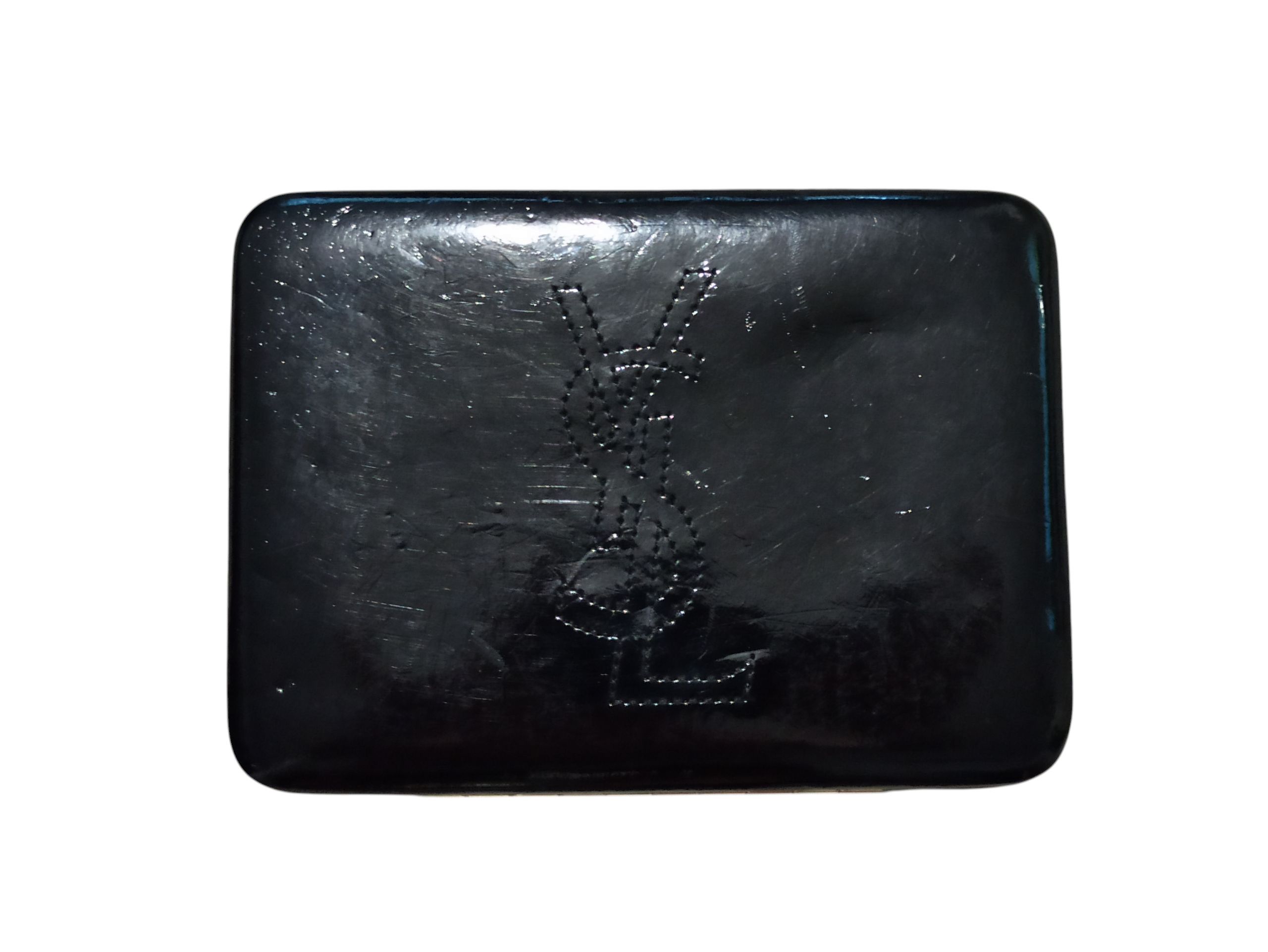 Yves Saint Laurent YSL Vintage Women’s Patent Leather Clutch / Makeup Case Size ONE SIZE - 2 Thumbnail