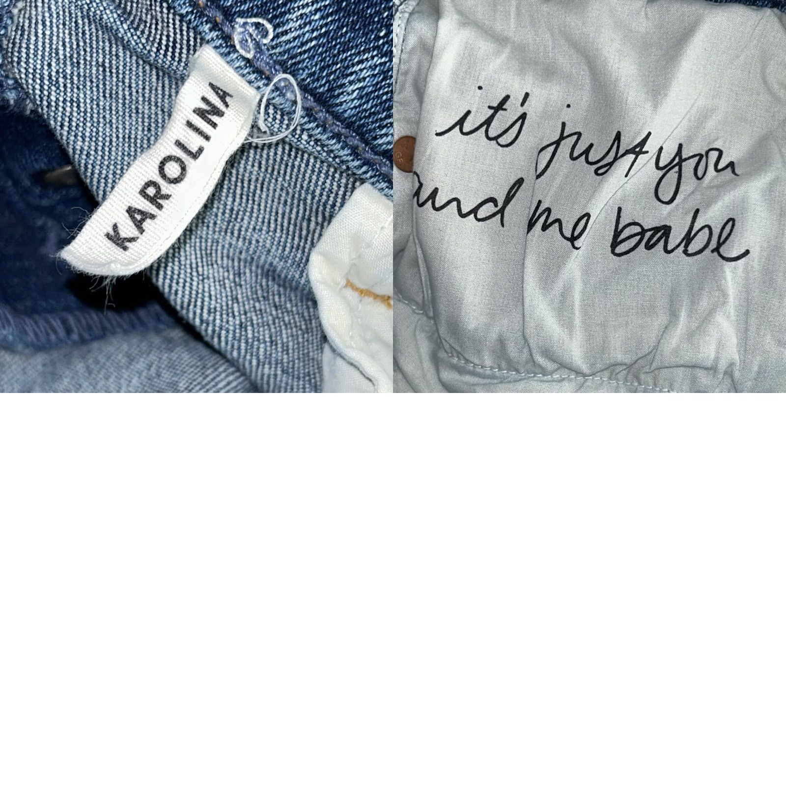 GRLFRND VINTAGE Grlfrnd Karolina Jeans Close to You Blue 29x27 90s USA Womens High Rise Denim Slim Fit 5-Pocket Cotton Buttons Logo Baggy? Size 29" - 8 Thumbnail