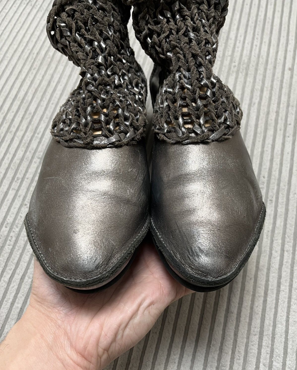 Trippen Trippen Leather Avant Garde Mesh Zip Boots 90s Size US 9 / IT 39 - 12 Thumbnail