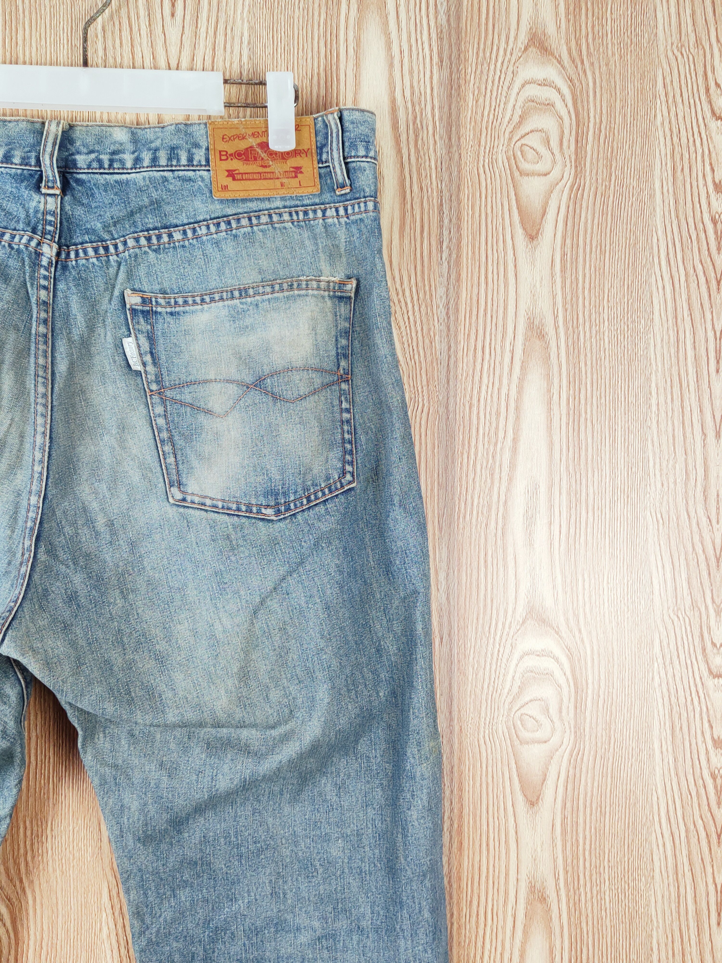 Japanese Brand B.C Factory Blue Faded Distressed Ripped Jeans #W936 Size US 36 / EU 52 - 12 Thumbnail