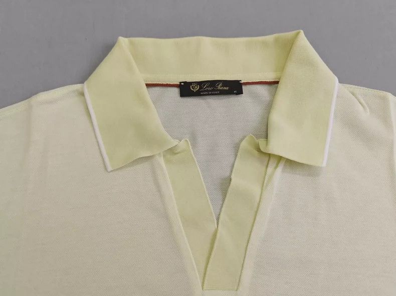 Loro Piana LORO PIANA Men's seagull collar polo shirt short sleeves Size US M / EU 48-50 / 2 - 3 Thumbnail
