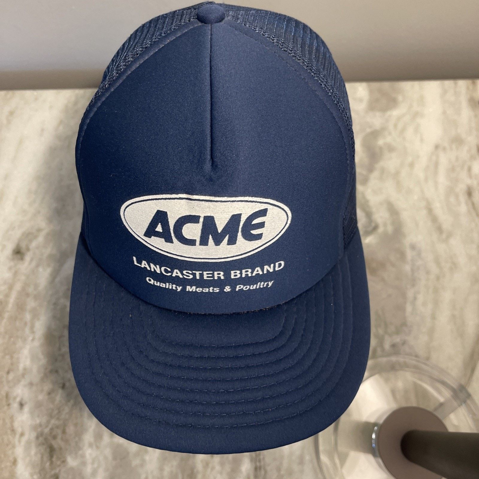 Vintage Vtg 1980’s Trucker Hat Snapback Cap ACME Lancaster Brand 1 Size ONE SIZE - 3 Thumbnail