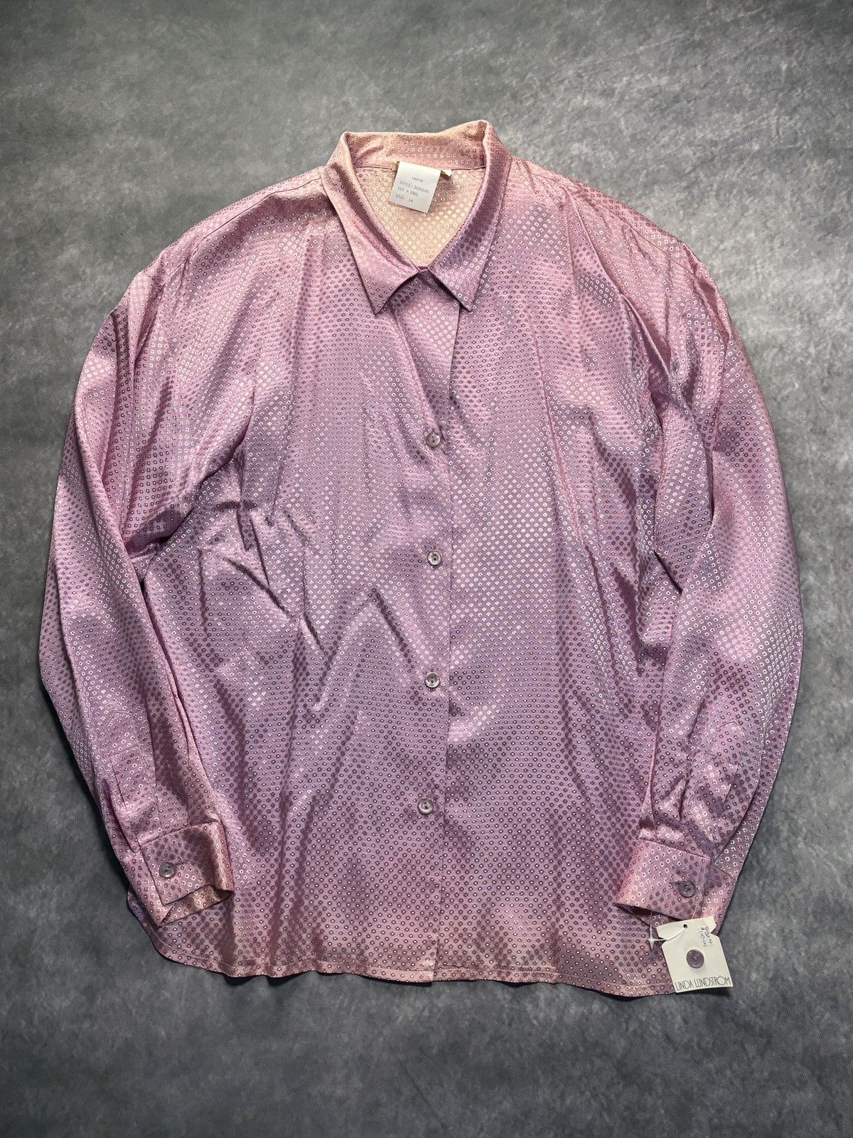 Vintage 1980s Linda Lundstrum Shirt Vintage Ombre Gradient Disco 70s Size US S / EU 44-46 / 1 - 5 Thumbnail