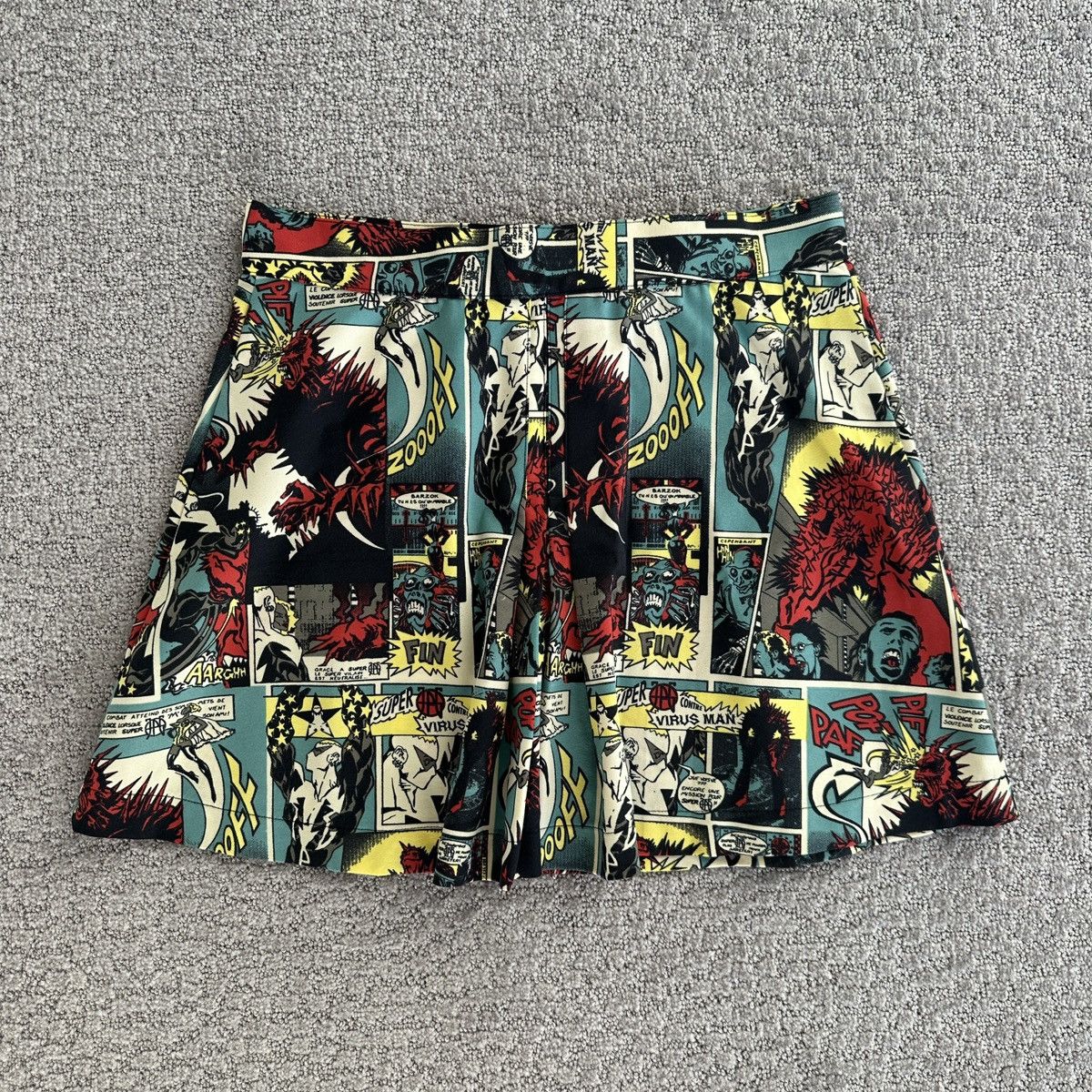 Jean Paul Gaultier × Vintage Jean Paul Gaultier Comic Print Skirt 1995/1996 Size 31" - 2 Thumbnail