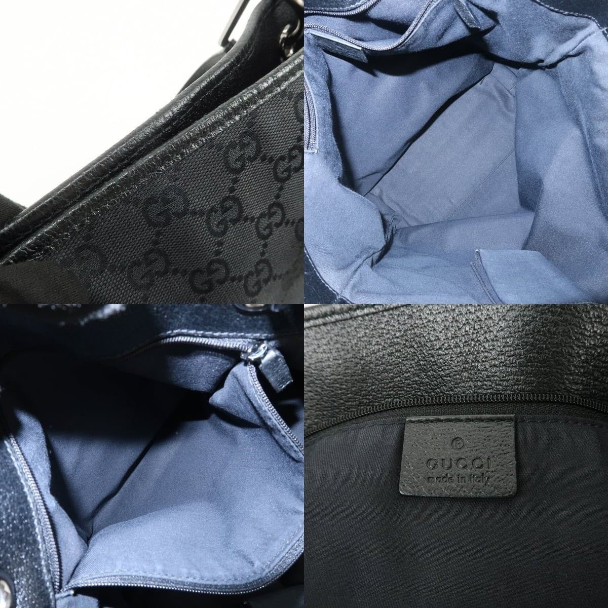 Gucci Gucci GG Canvas Tote Black Size ONE SIZE - 7 Thumbnail