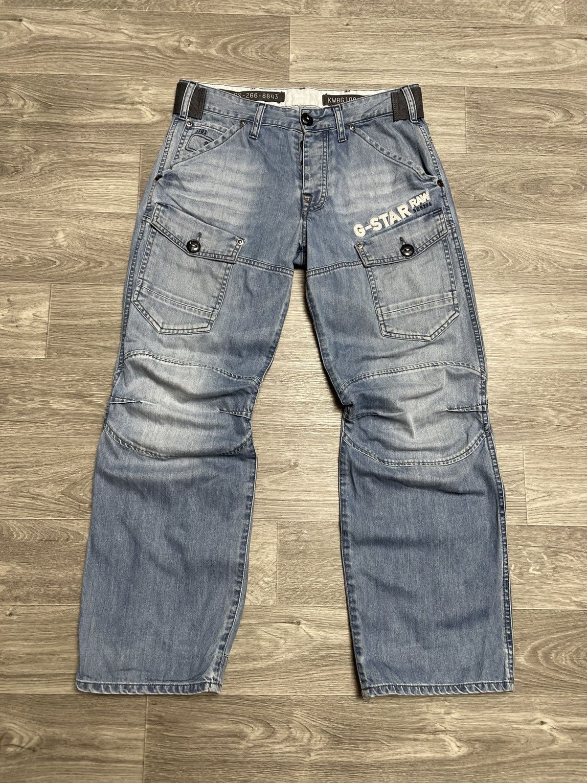G-Star 32/30 Vintage G-Star Raw SE 5204/3301 Cargo Elwood Jeans Size US 32 / EU 48 - 1 Thumbnail