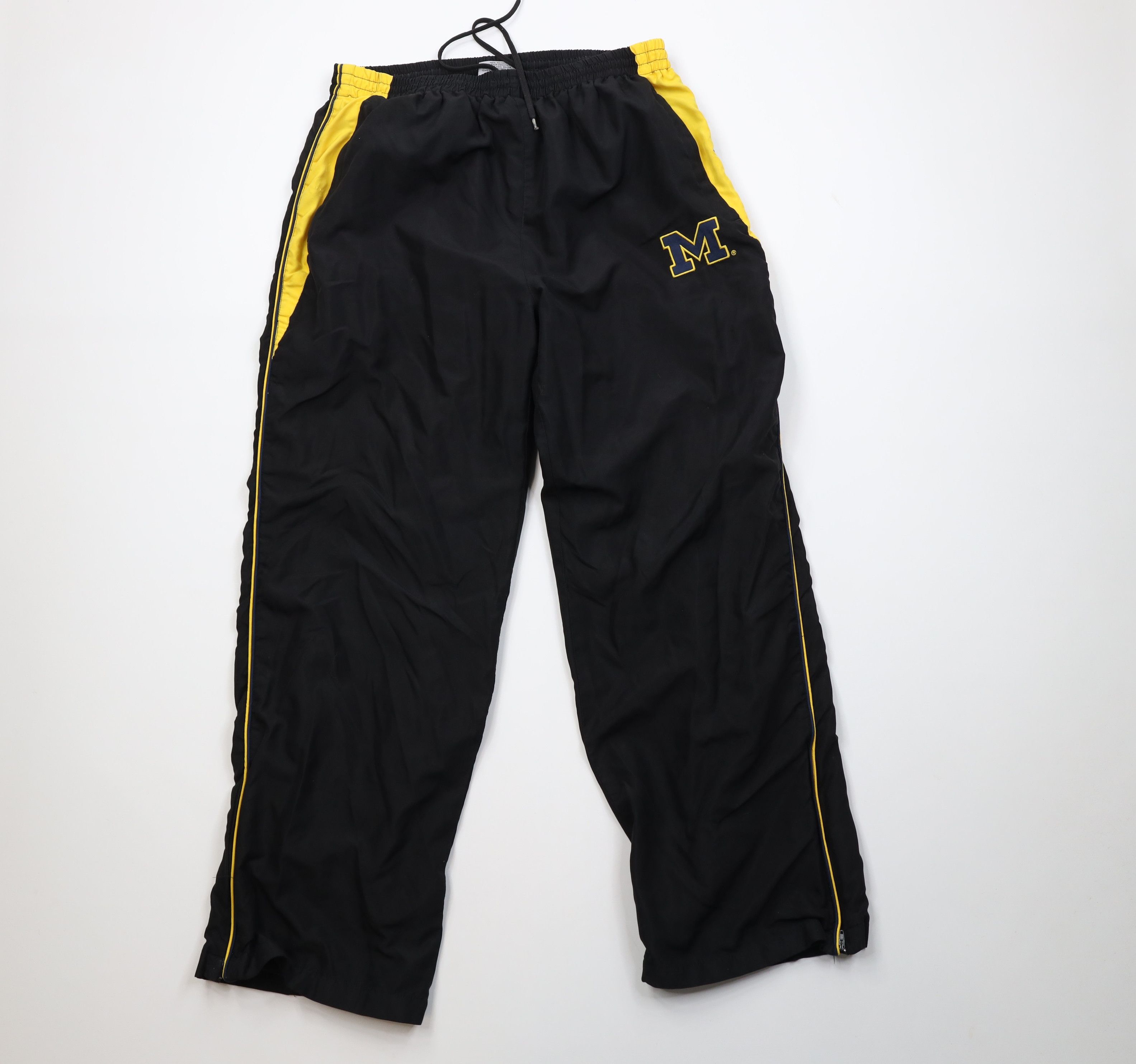 Vintage Vintage 90s Y2K Lined University of Michigan Wide Leg Pants Size US 38 / EU 54 - 1 Thumbnail