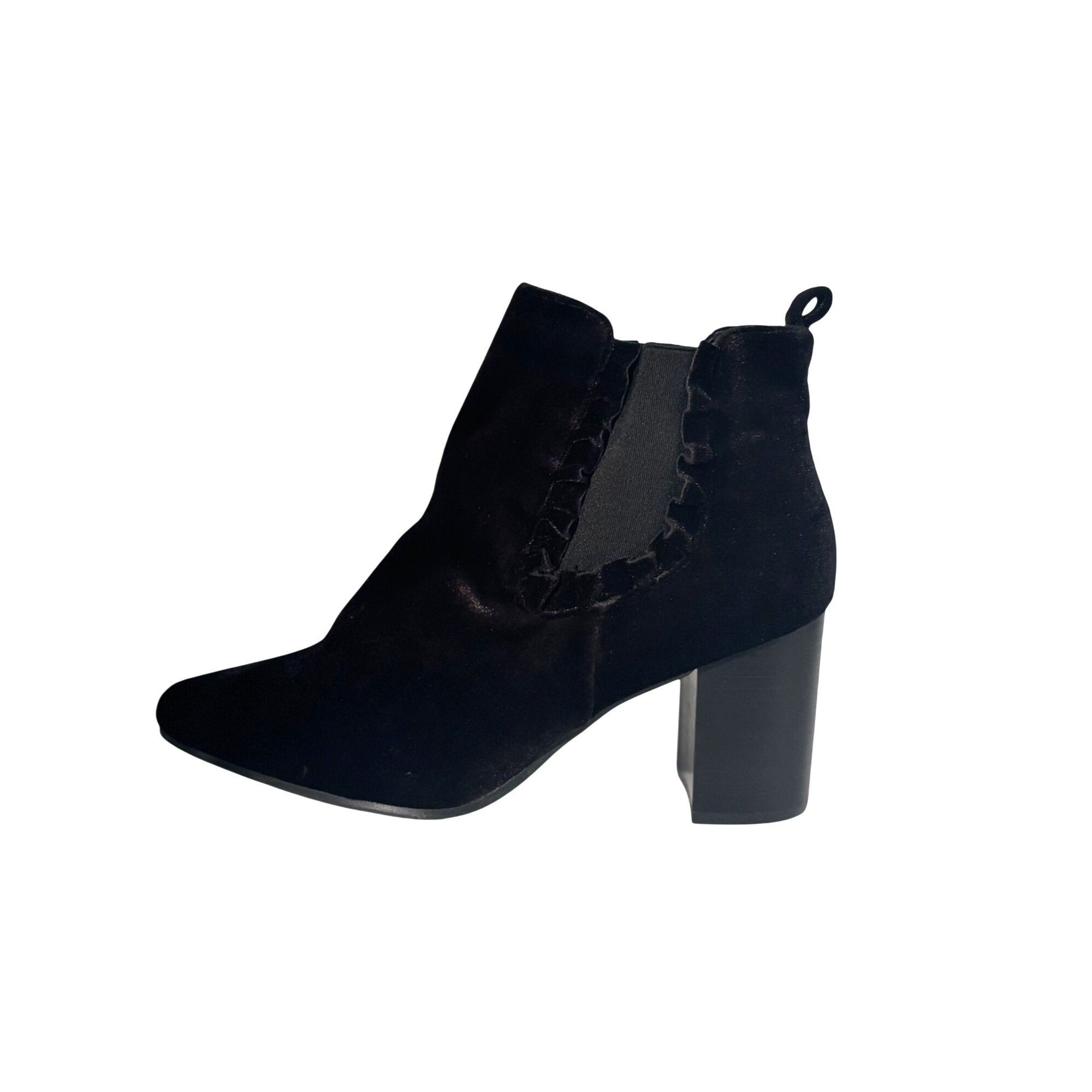 14th & Union 14th & Union Blaine Black Velvet Pointed Toe Pull-on Ankle B Size US 7.5 / IT 37.5 - 15 Thumbnail