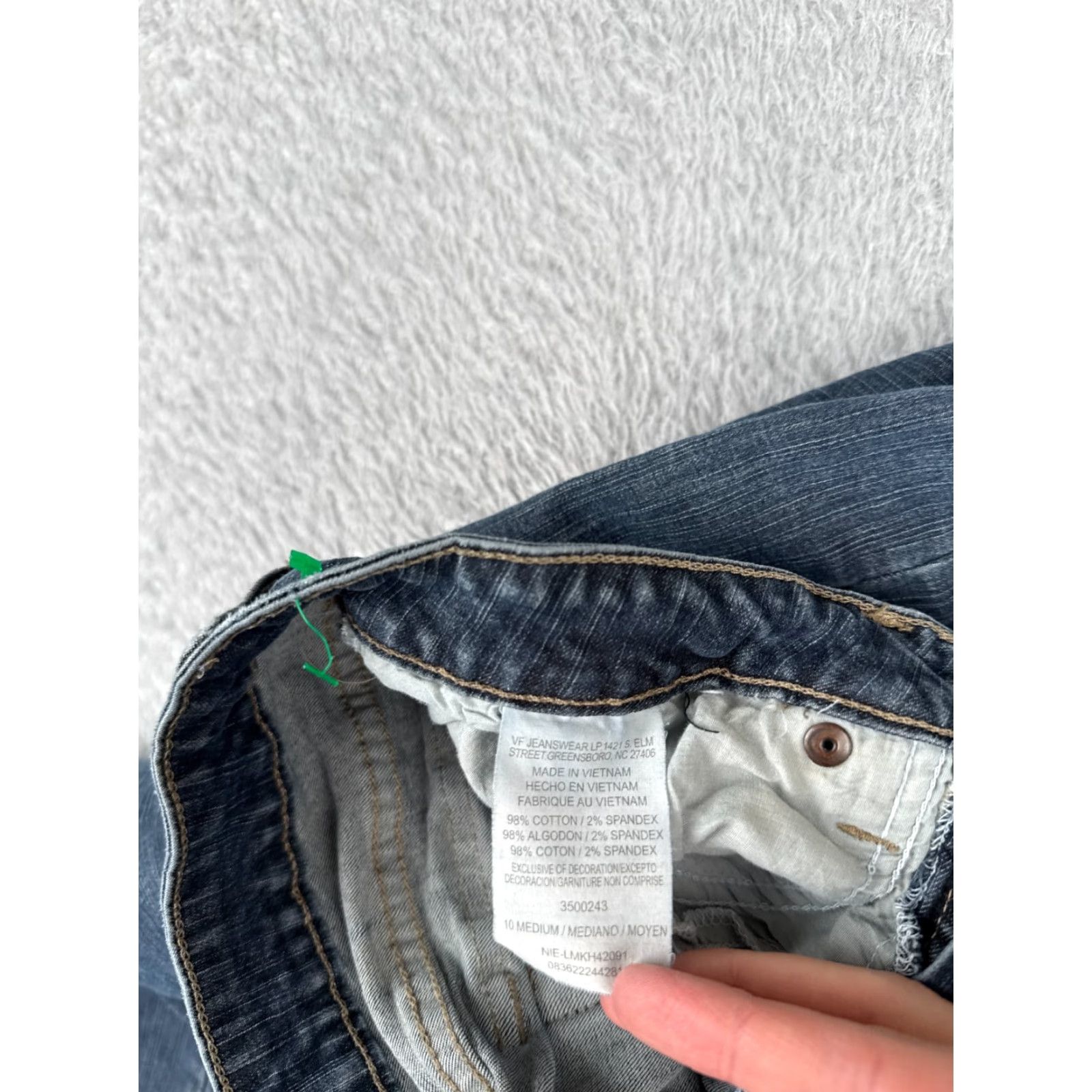 Lee Lee Jeans Women 10 Blue Denim Mid Rise Flared 28x31 Cotton Blend Pockets Regular 31 Inseam USA Vintage: No Size 32" / US 10 / IT 46 - 7 Thumbnail