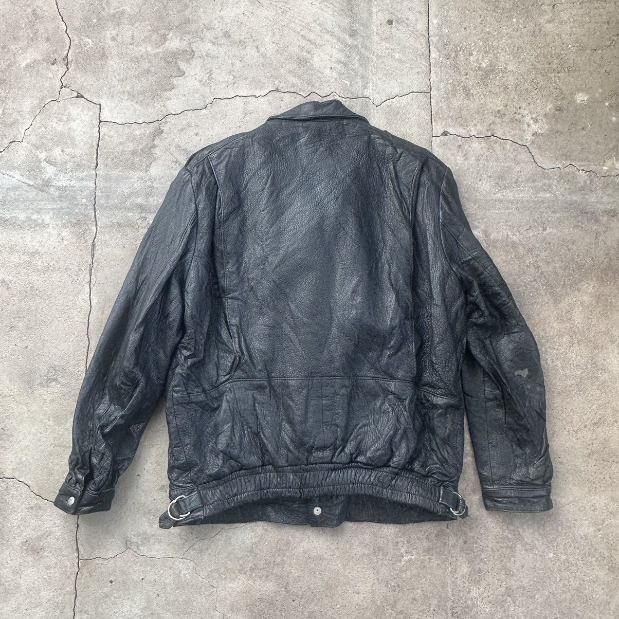 Other Vintage Leather moto biker Jacket y2k jacket Size US L / EU 52-54 / 3 - 5 Thumbnail
