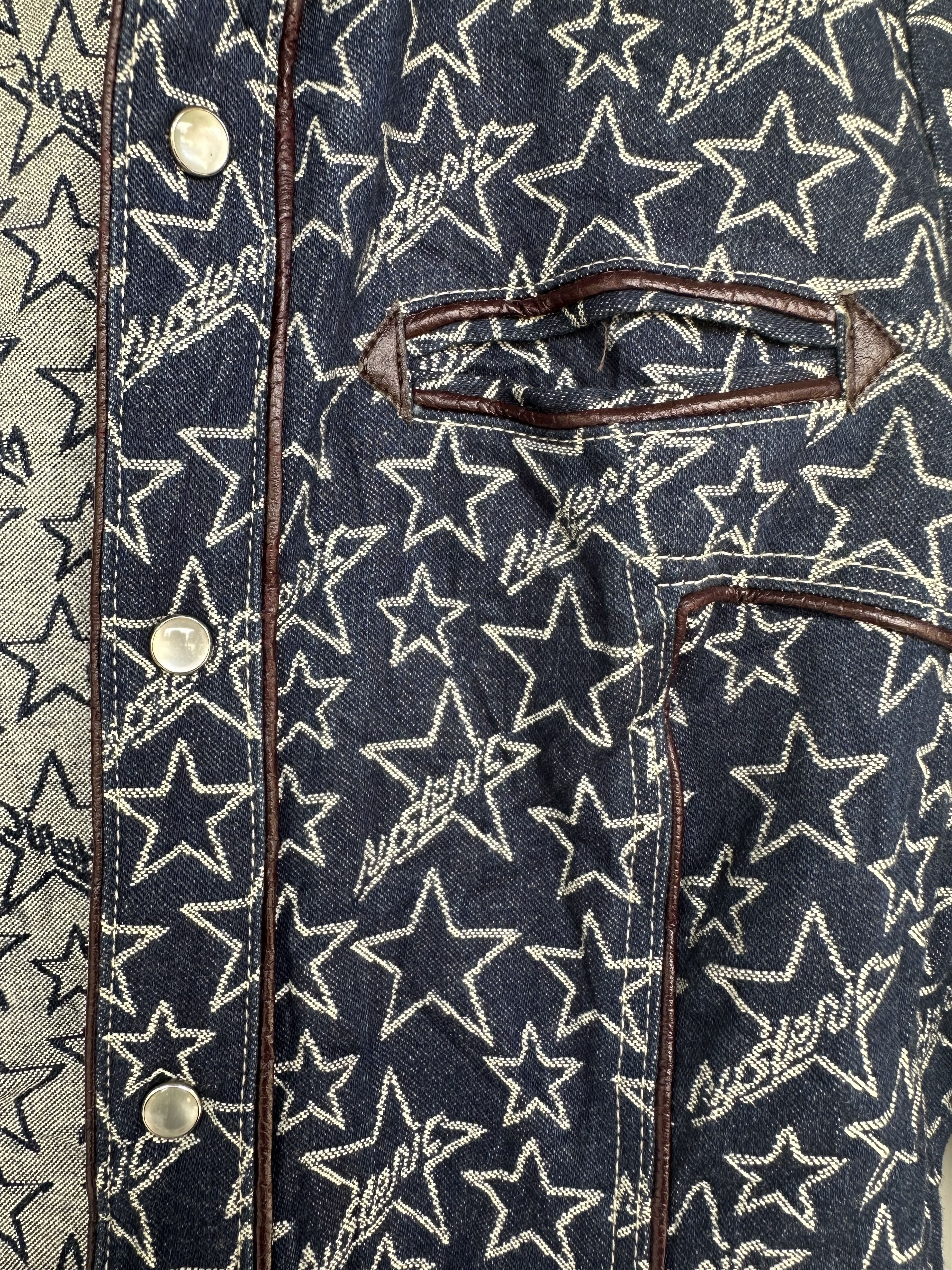 Hysteric Glamour Vintage Hysteric Glamour Full Print Long Denim Jacket Size M / US 6-8 / IT 42-44 - 11 Thumbnail