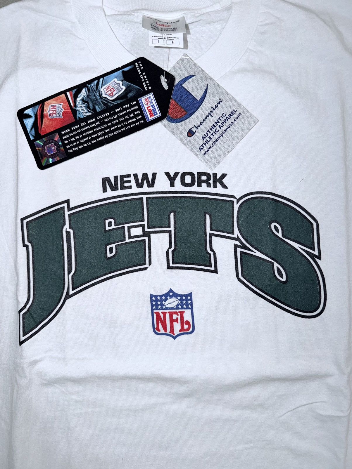 Champion NWT Vintage Y2K NFL New York Jets Champion Tee Size US L / EU 52-54 / 3 - 2 Thumbnail