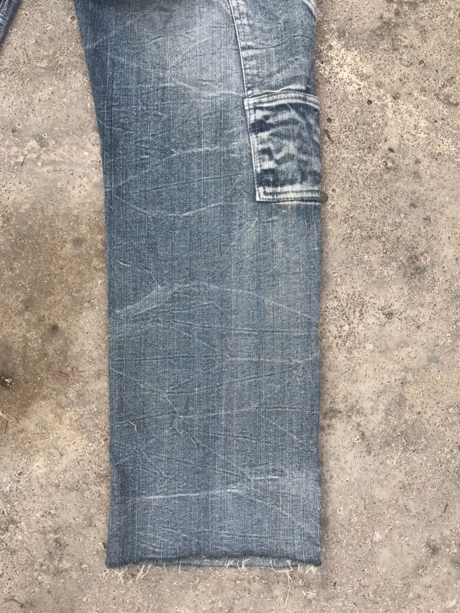 Japanese Brand Wild Life Skull Double Waist Carpenter Cropped Jeans Size US 34 / EU 50 - 11 Thumbnail