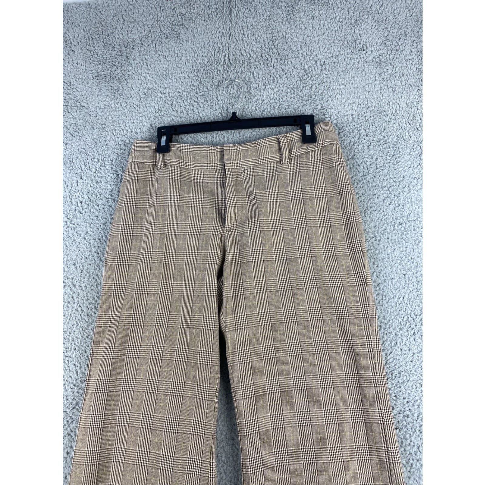Gap VINTAGE Gap Womens Wide Leg Pants Size 8 Brown Solid Cotton Casual Clothing Women's Size 30" / US 8 / IT 44 - 2 Thumbnail