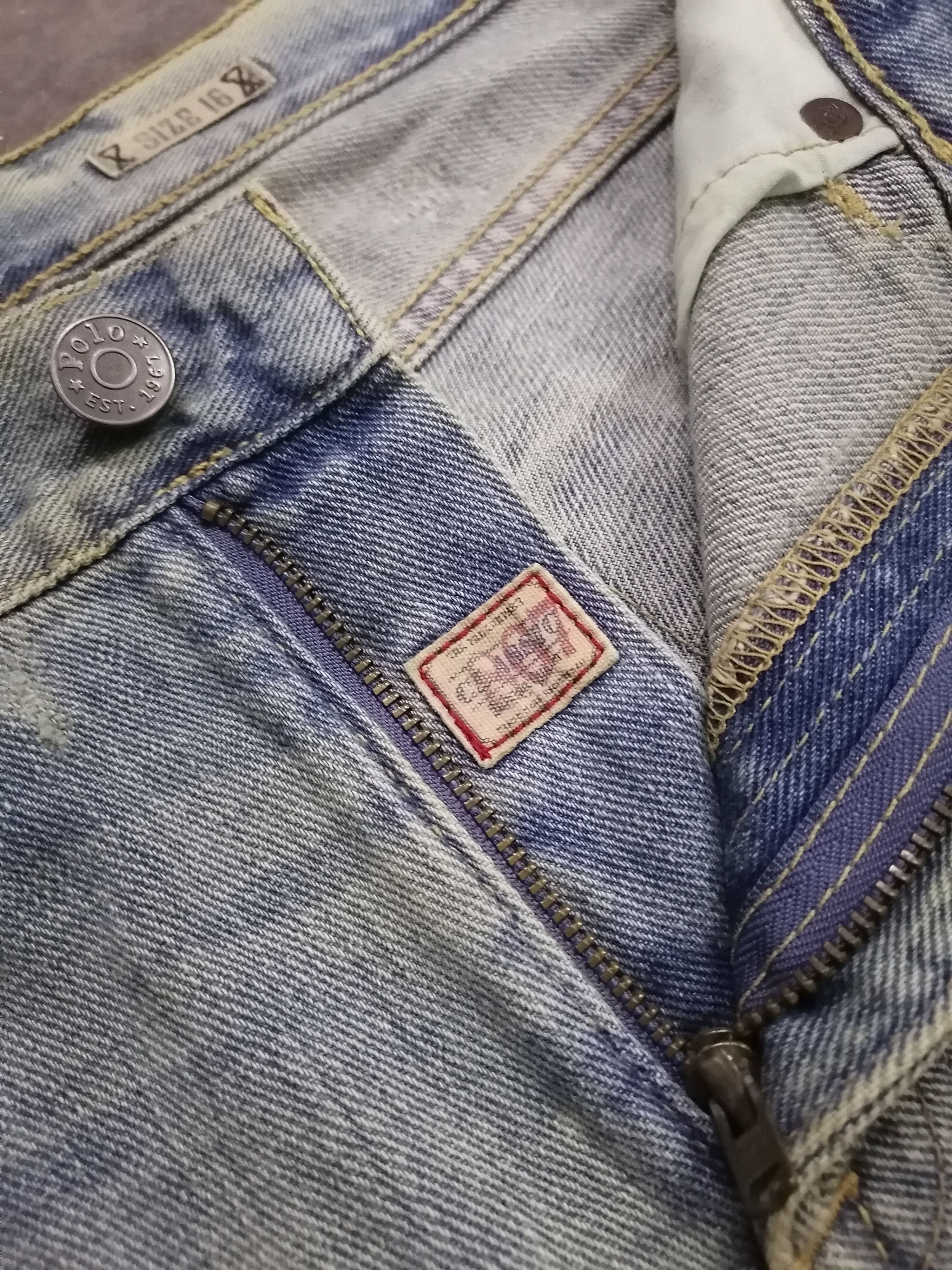 Polo Ralph Lauren × Vintage Vintage Polo Ralph Lauren PRL Distressed Denim Pants Size US 30 / EU 46 - 10 Thumbnail