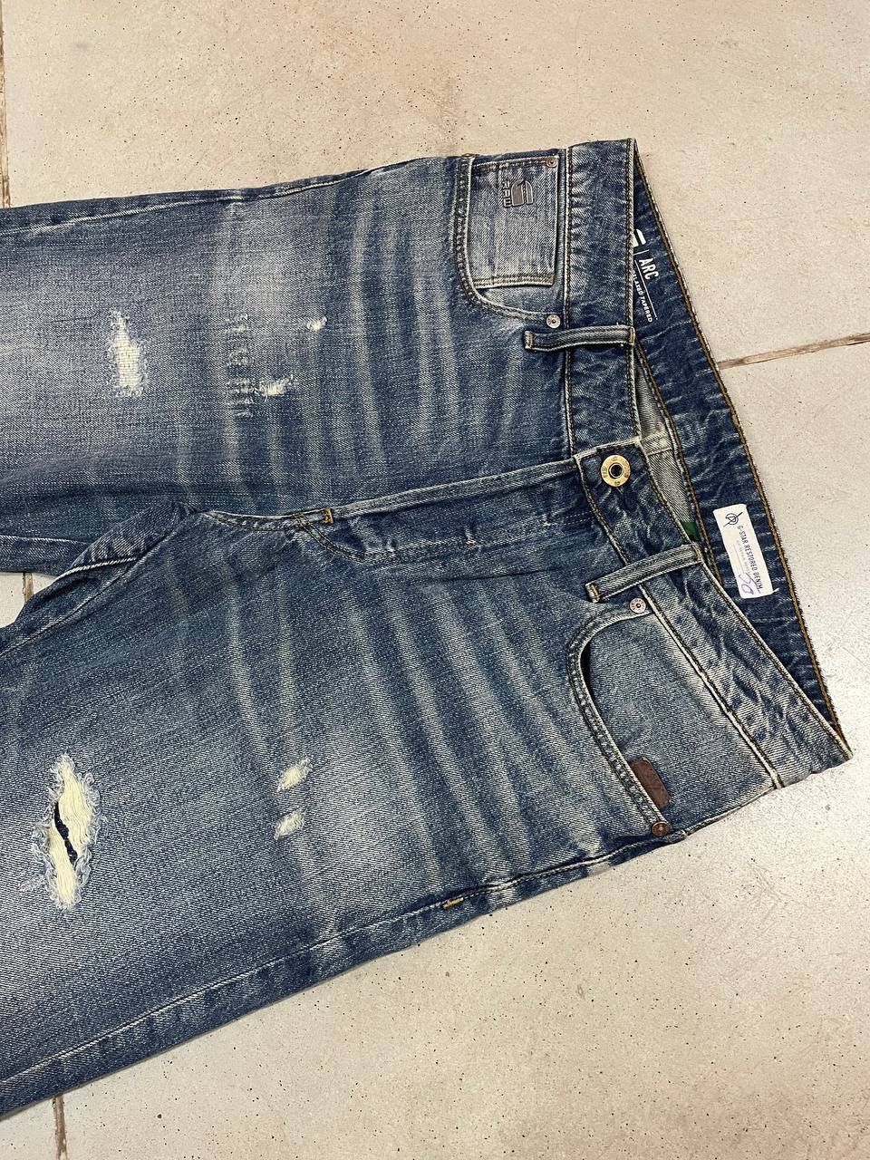 G-Star Arc 3D Relaxed Tapered Vintage G Star Raw Distressed Jeans Size US 30 / EU 46 - 9 Thumbnail