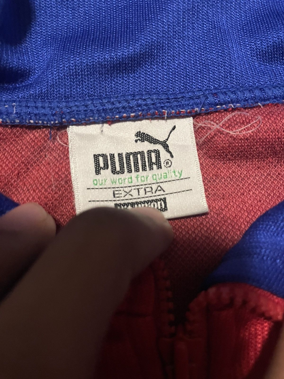 Puma Puma vintage 90’ half zipper Size US M / EU 48-50 / 2 - 2 Thumbnail