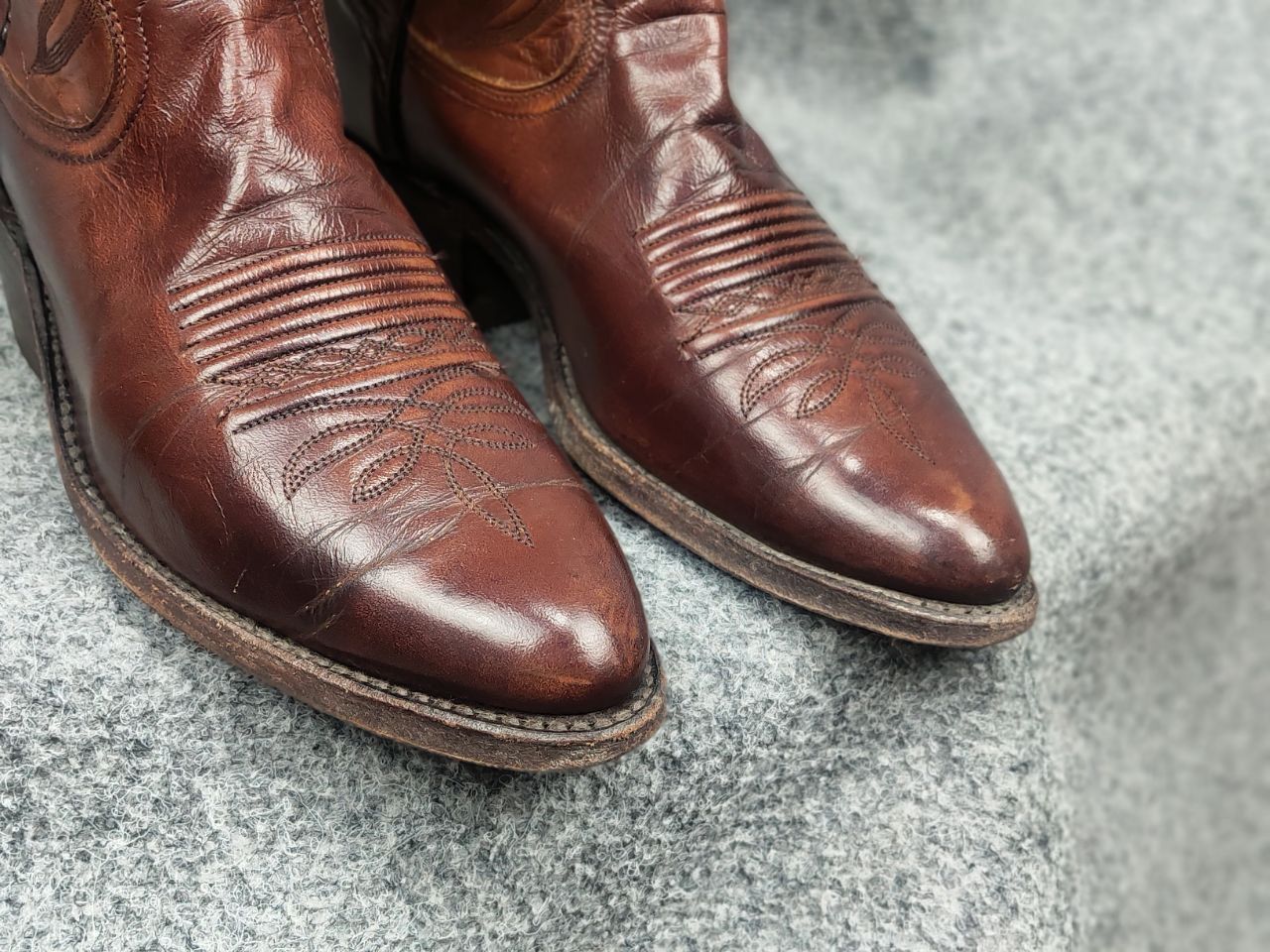 Dan Post Dan Post vintage Brown Western cowboy boots USA Made Size US 7.5 / IT 37.5 - 15 Thumbnail