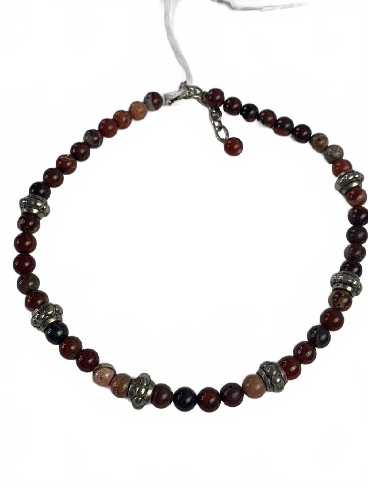 Other Jasper Strand with Cast Sterling Silver Beads and Findings Size ONE SIZE - 5 Thumbnail