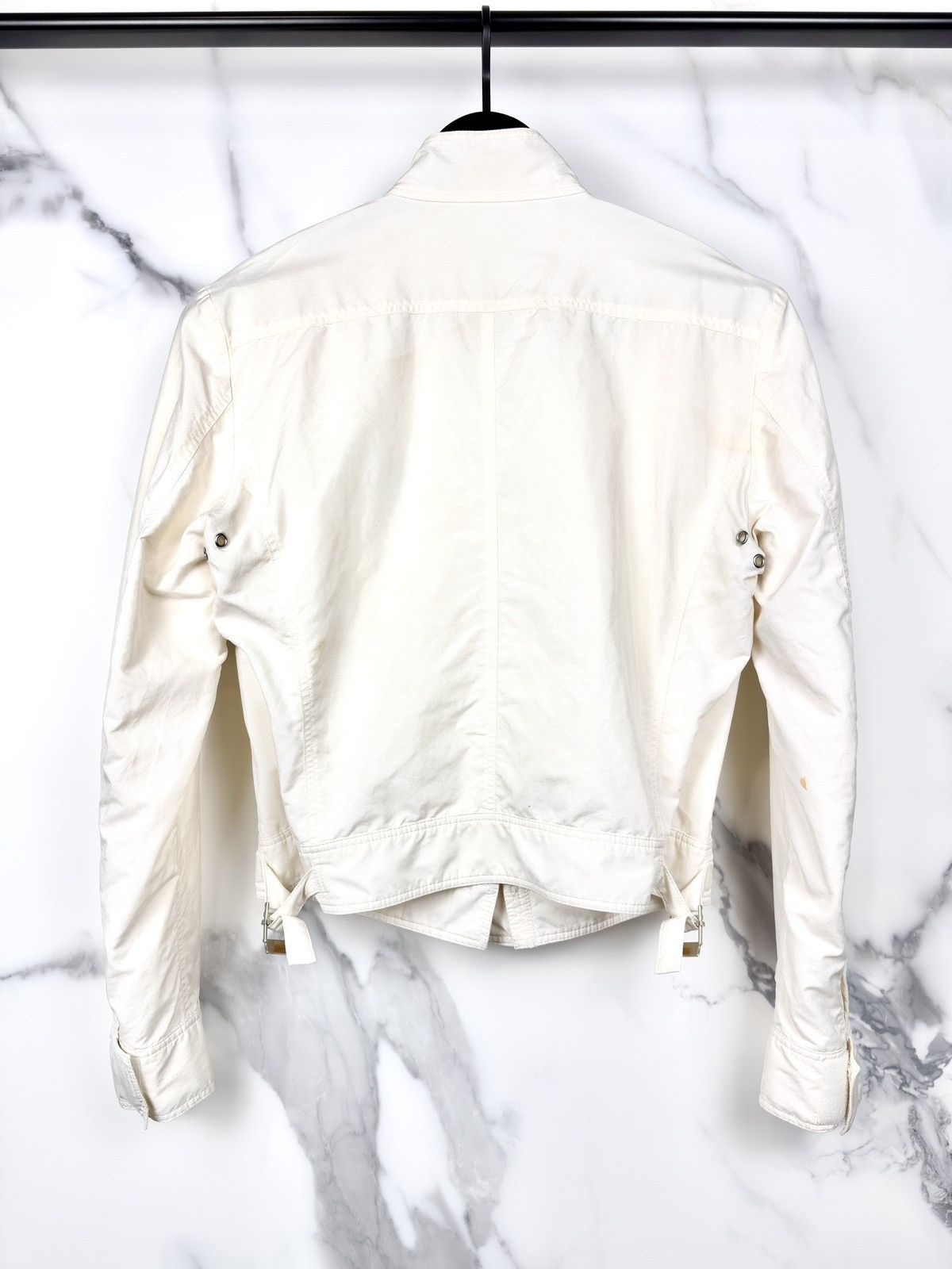 Gucci SS99 Gucci Tom Ford Vintage Buckle Double Zip Blouson Jacket Size US XXS / EU 40 - 2 Thumbnail