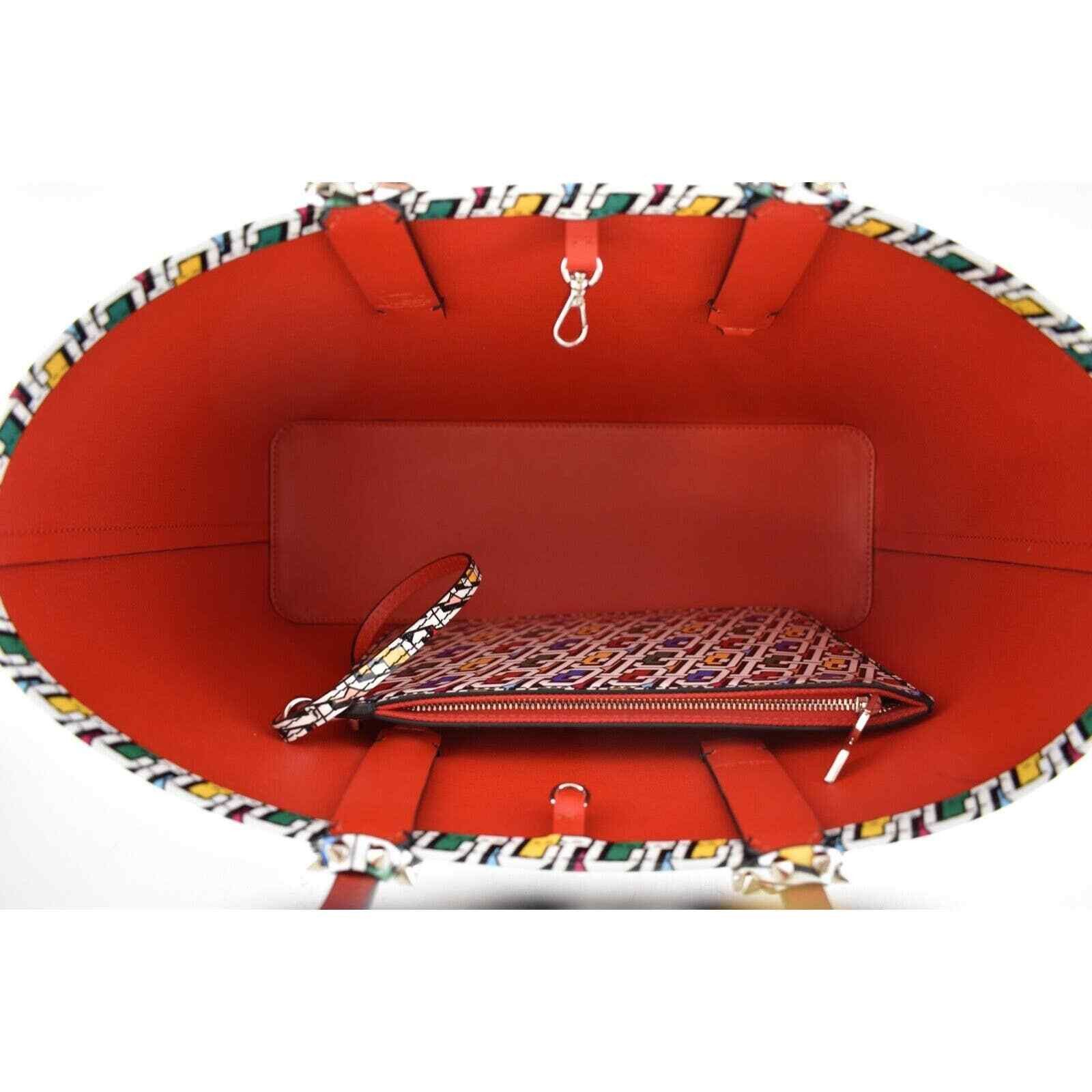 Christian Louboutin Christian Louboutin 3D Logo Leather Red Tote Shoulder Bag Size ONE SIZE - 10 Thumbnail