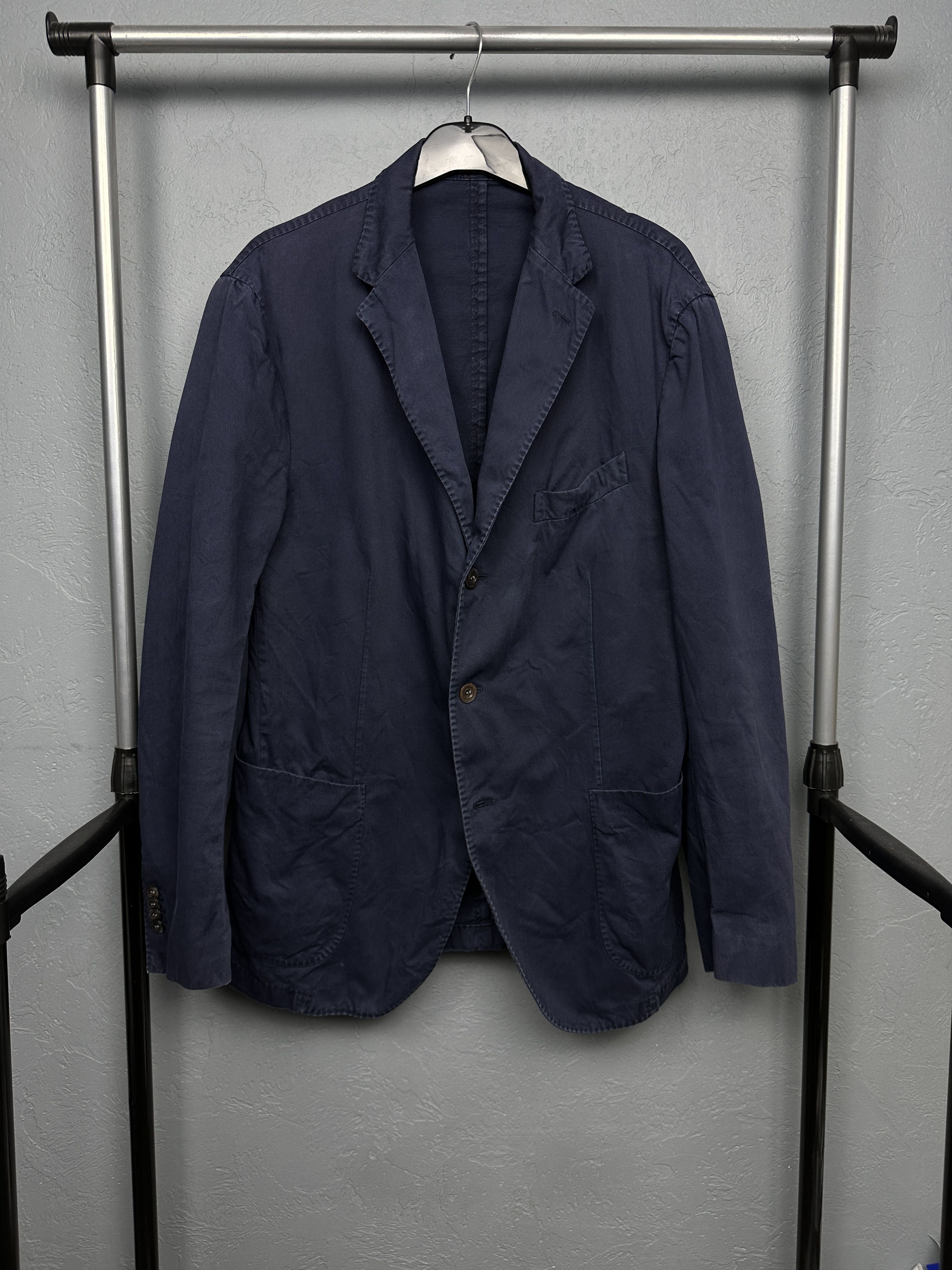 Boglioli Boglioli Mens Cotton Blazer Coat Size US XL / EU 56 / 4 - 1 Thumbnail
