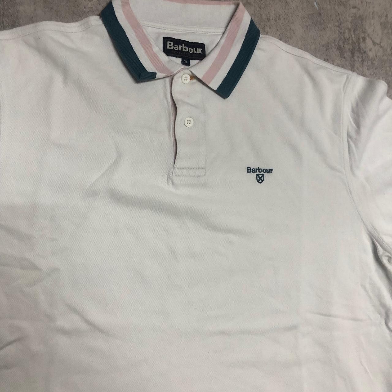 Barbour White Barbour polo shirt #poloshirt Size US XL / EU 56 / 4 - 2 Thumbnail