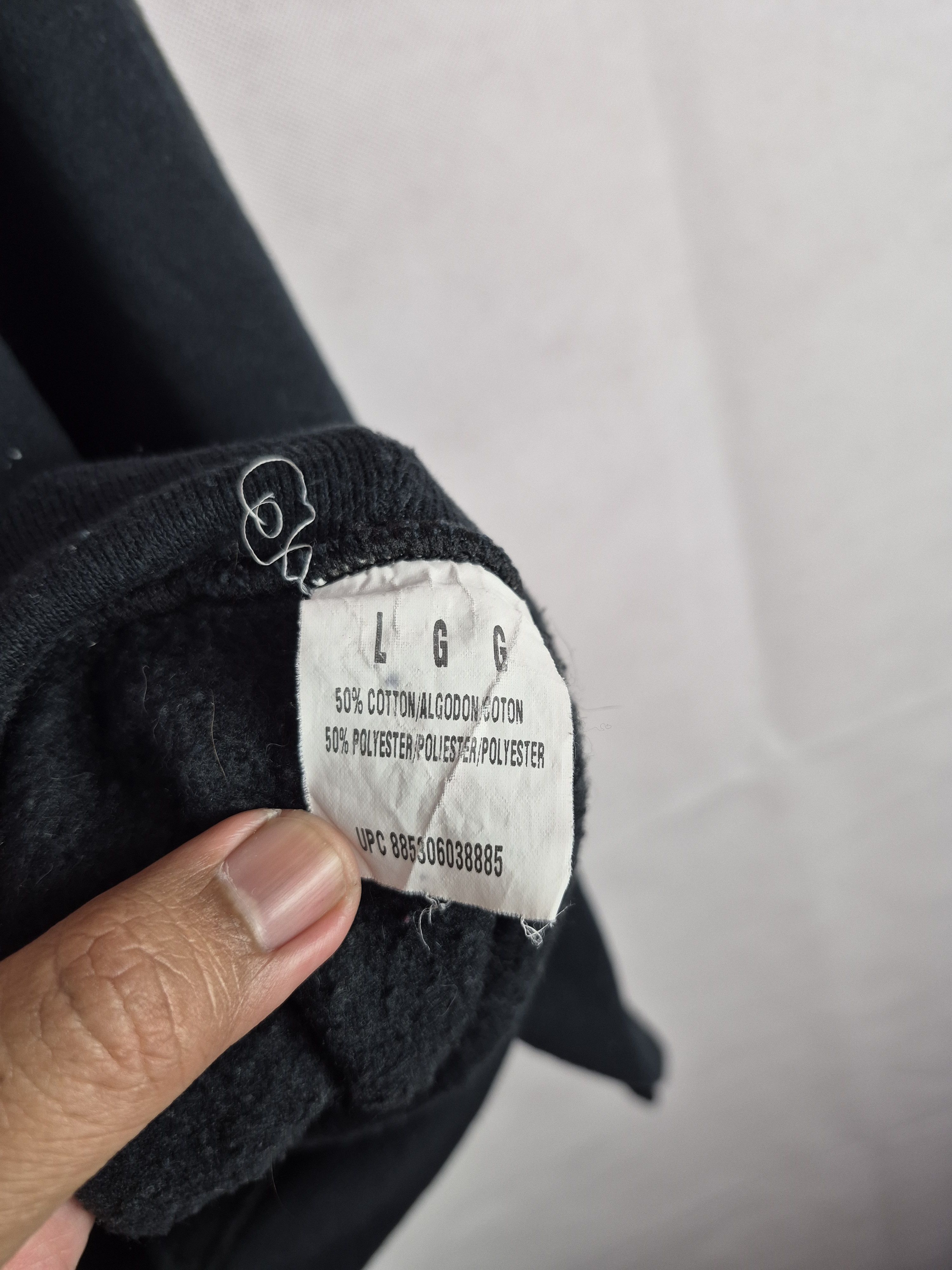 Fruit Of The Loom 🔥 Fruit of the Loom Plain Black Sweatshirt Pullover Size US L / EU 52-54 / 3 - 7 Thumbnail