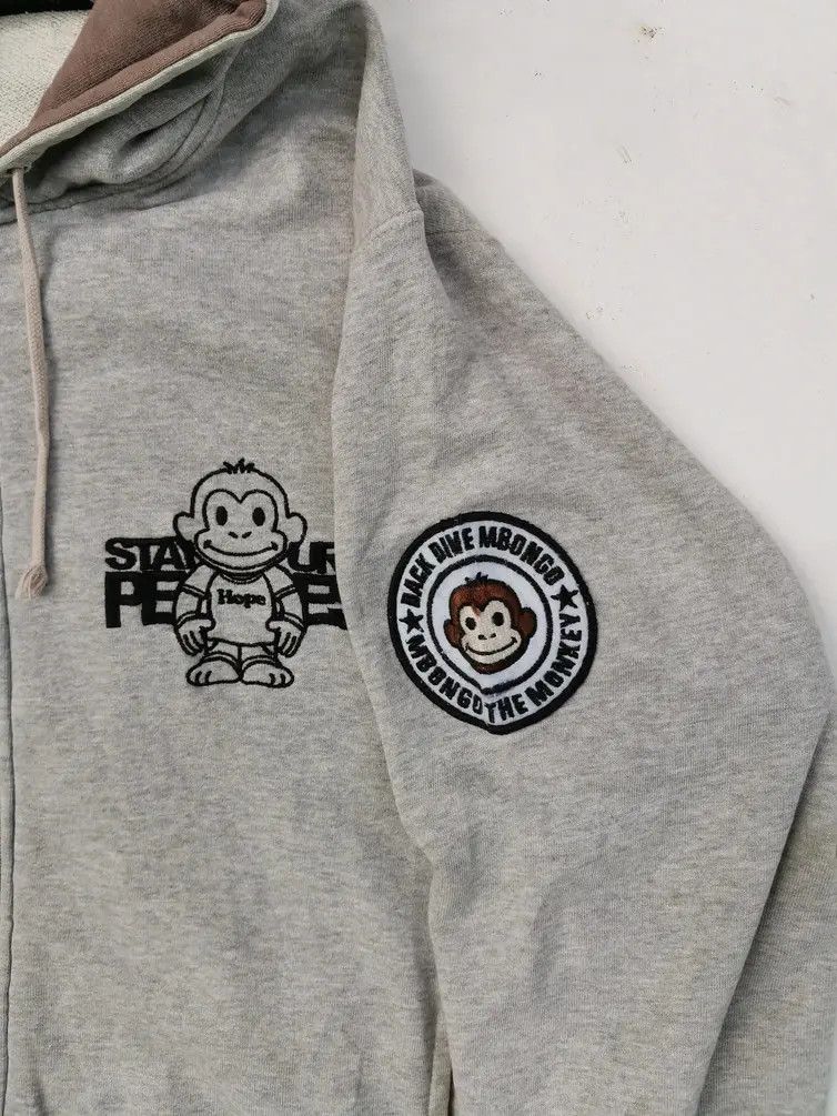 Japanese Brand Back Dive Monkey Mbongo Hoodie Sweatshirts Size US L / EU 52-54 / 3 - 6 Thumbnail