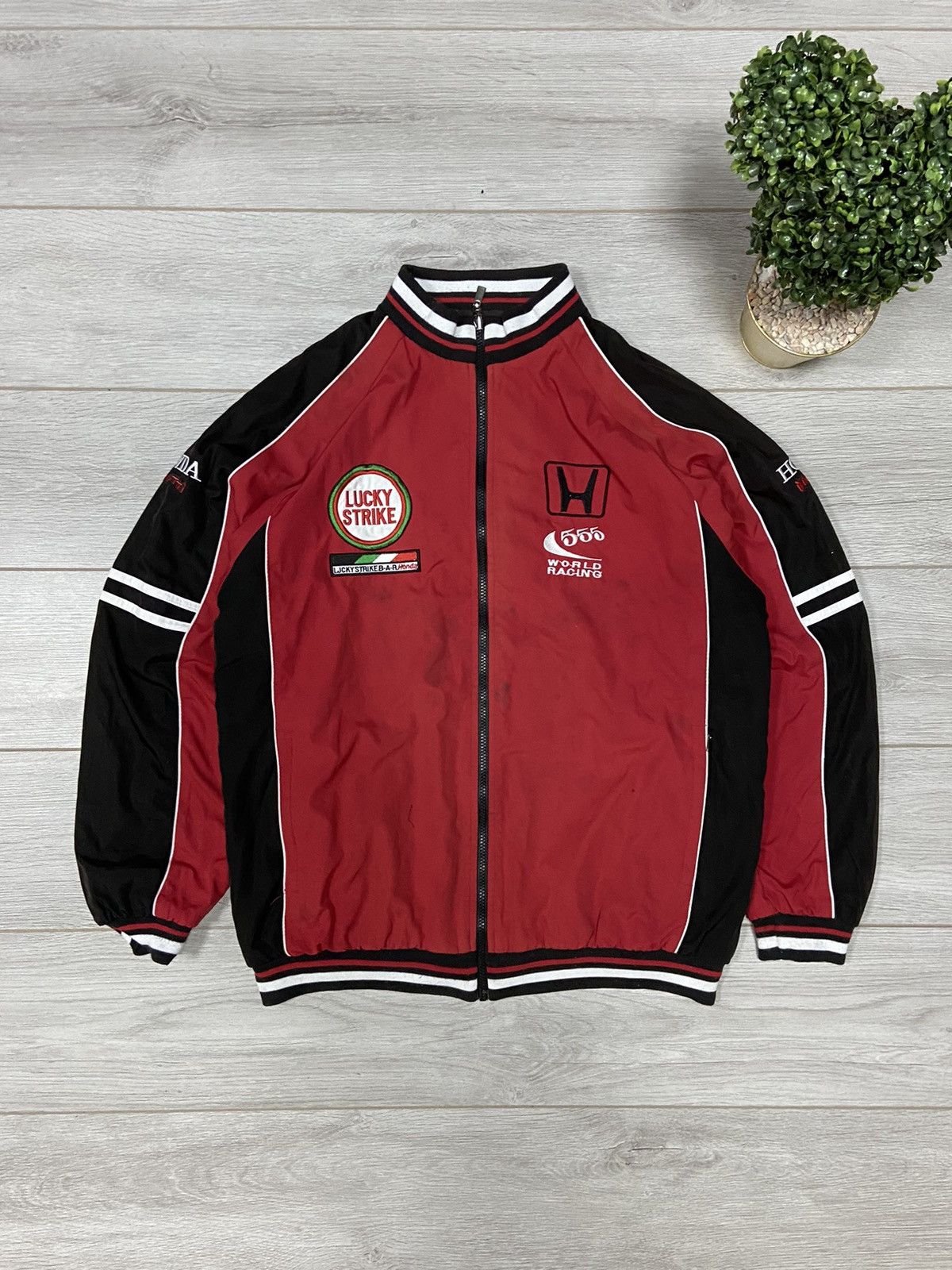 Honda Honda Lucky Strike reversible distressed racing vintage Size US XXL / EU 58 / 5 - 2 Thumbnail