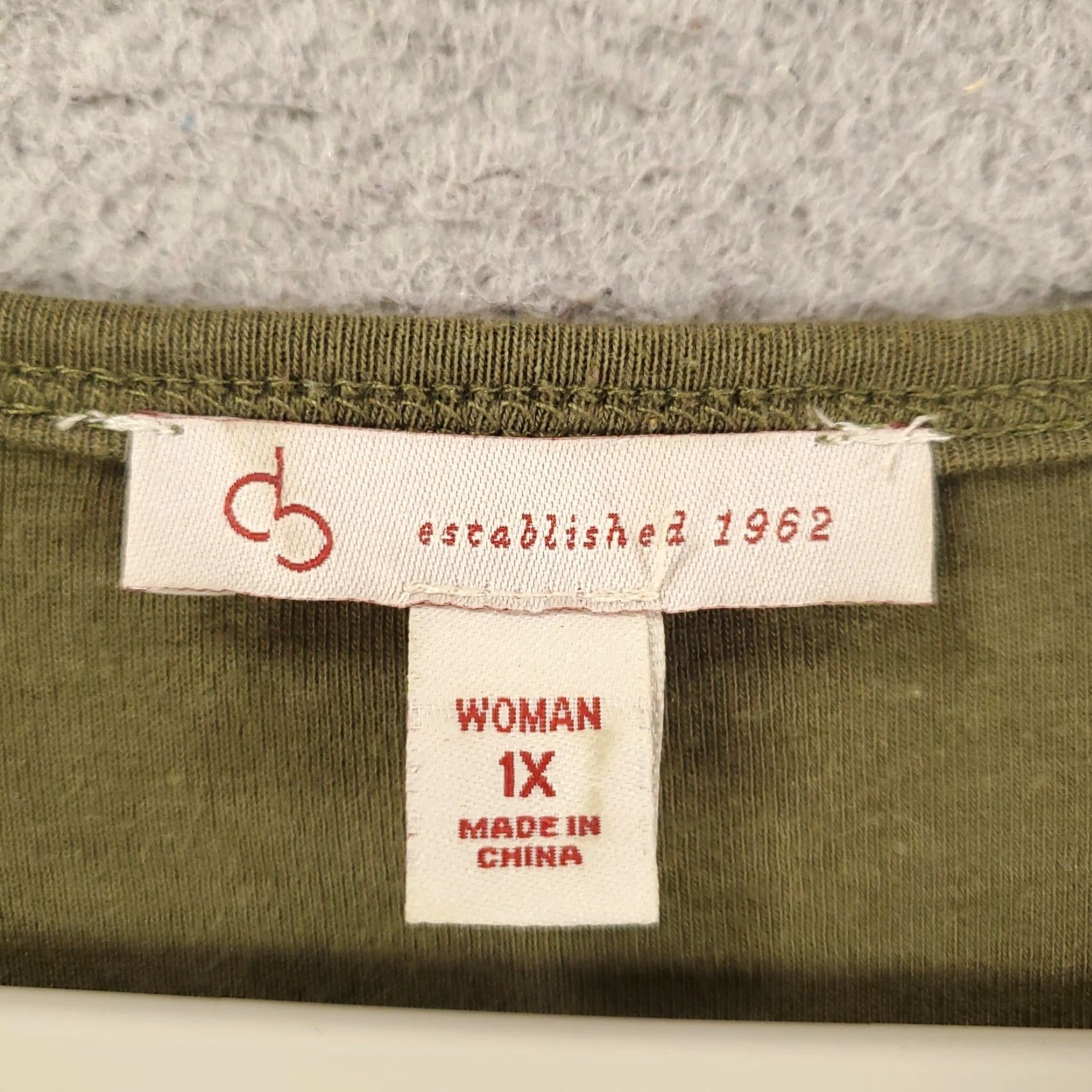 Vintage VINTAGE Established 1962 Green Plus Size Women's Cotton Blend Studded Sparkle Tunic Top 1X Casual Size XL / US 12-14 / IT 48-50 - 5 Thumbnail
