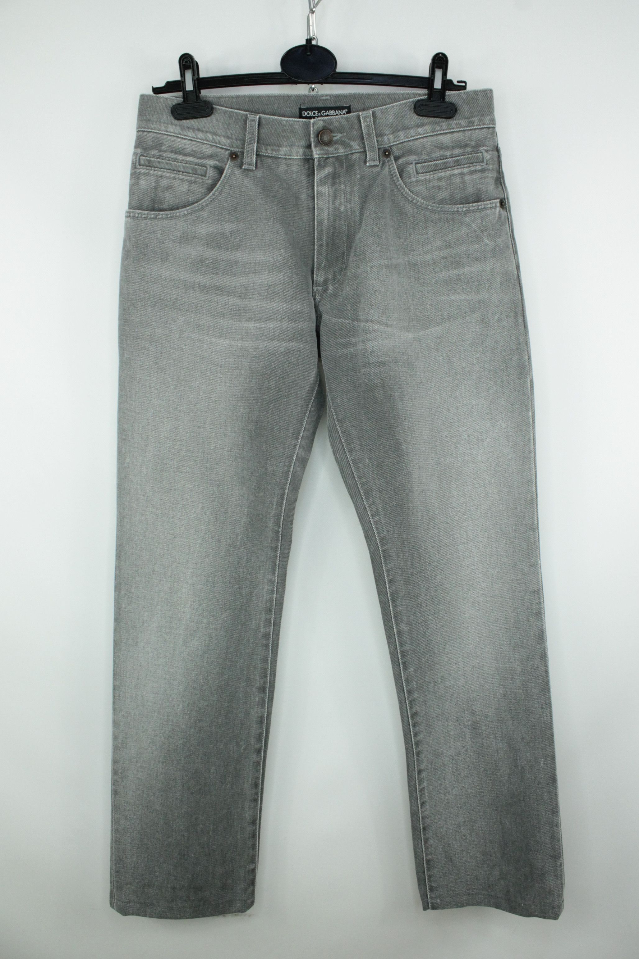 Dolce & Gabbana Dolce & Gabbana Straight Fit Gray Denim Jeans Men's Size US 28 / EU 44 - 2 Thumbnail