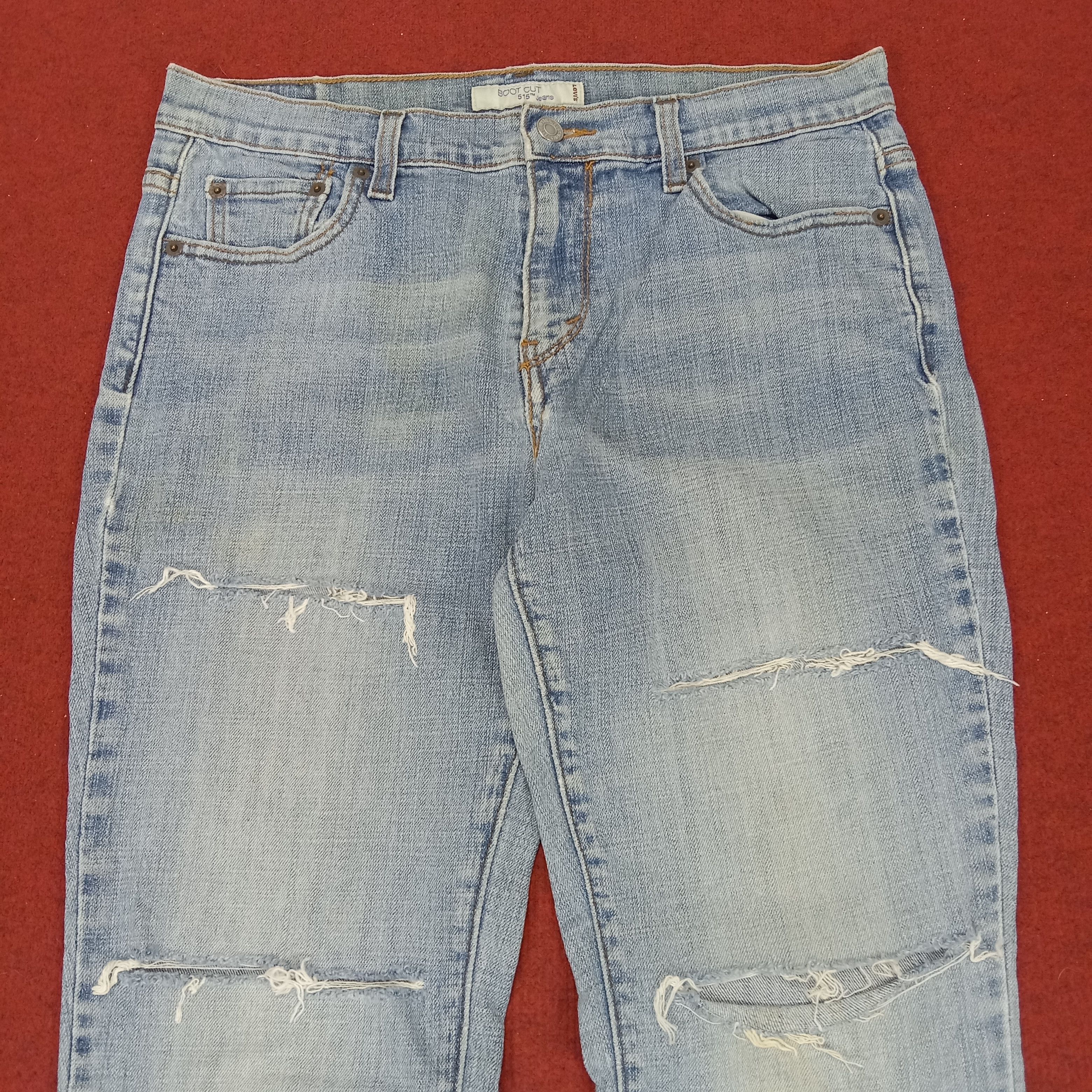 Levi's × Vintage Levis Distressed Jeans Streetwear Style Size 32" / US 10 / IT 46 - 3 Thumbnail