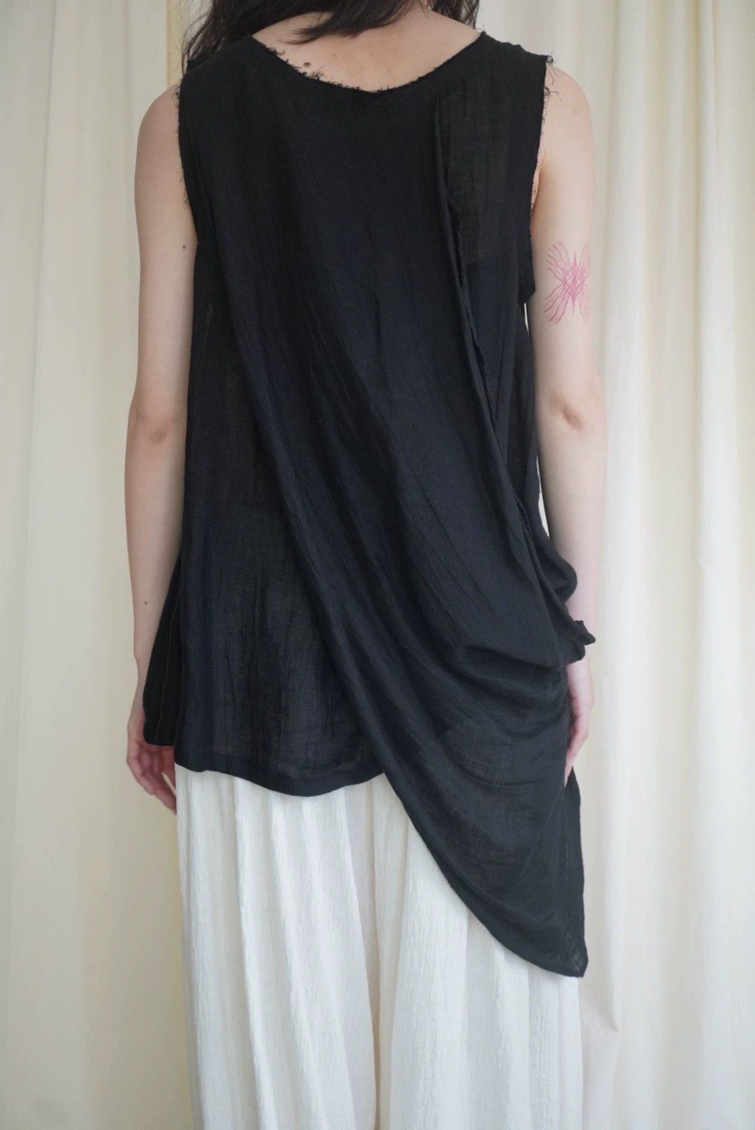 Yohji Yamamoto Yohji Yamamoto 2000s Linen Suspender Sleeveless Top Size ONE SIZE - 7 Thumbnail