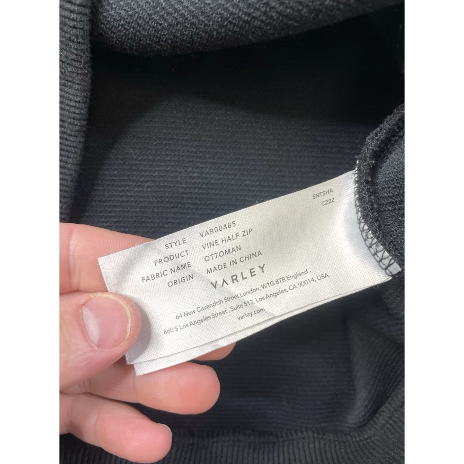 Varley Varley Women’s LARGE Vine Gold Half Zip Black Sweatshirt Pullover Oversized L Womens Black Pullover Sweatshirt Oversized Varley Vine Gold Half Zip Size L / US 10 / IT 46 - 8 Thumbnail