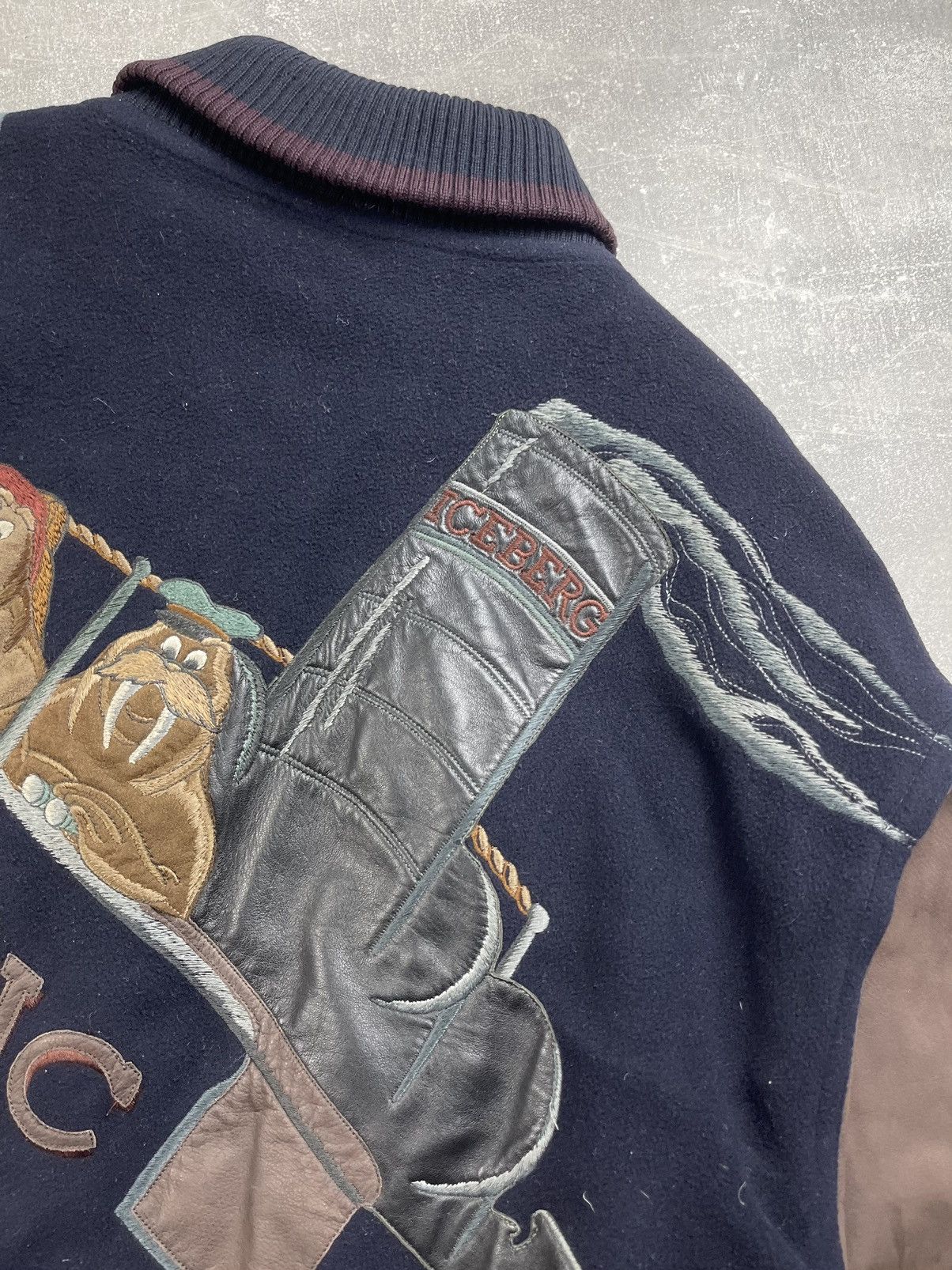 Iceberg Iceberg Arctic Survival Wool/Leather Bomber Varsity Jacket Size US L / EU 52-54 / 3 - 7 Thumbnail