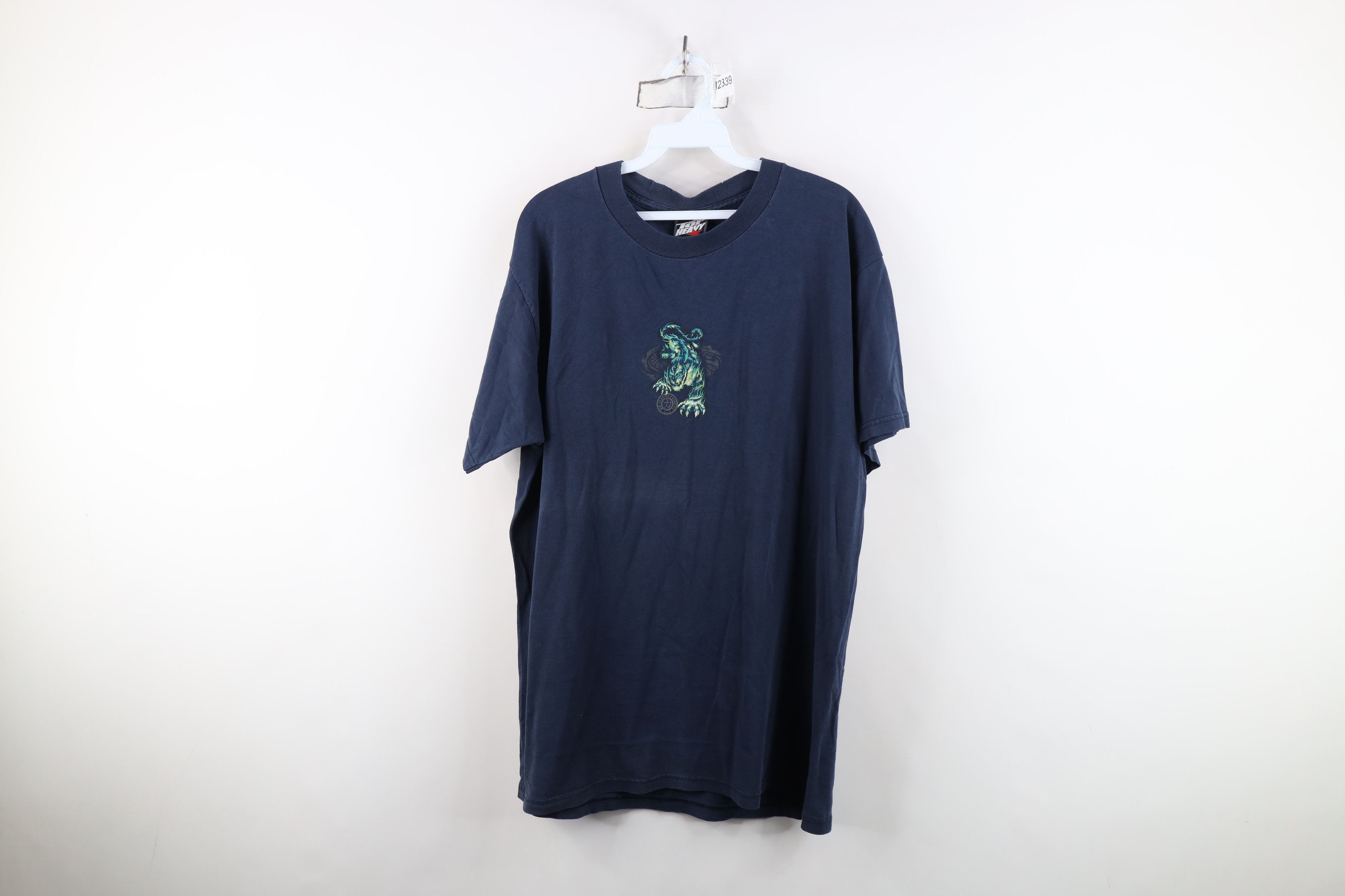 Vintage Vintage 90s Y2K Streetwear Dragon Tiger Flames T-Shirt Size US L / EU 52-54 / 3 - 1 Thumbnail