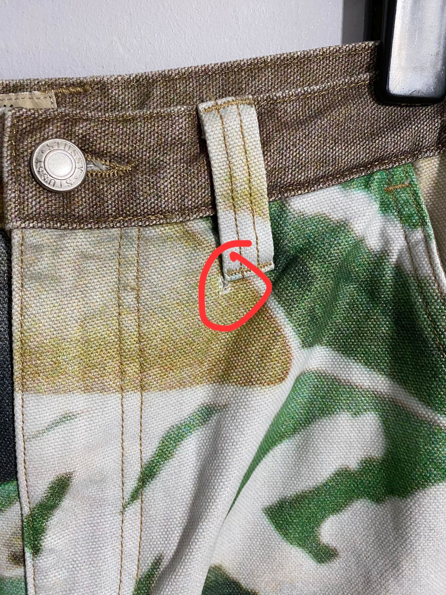 Stussy WORK PANT CANVAS BAJA PRINT | Grailed