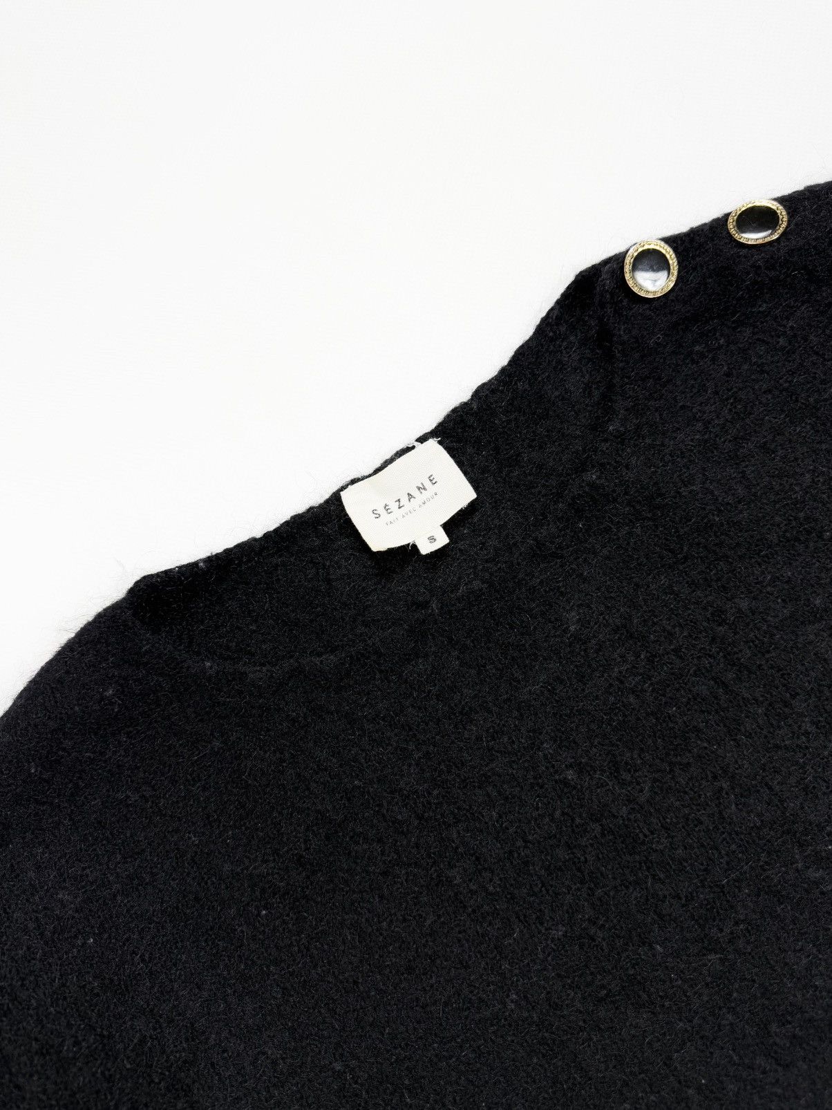 Sezane Sezane Kid Mohair Wool Knit Sweater Size S / US 4 / IT 40 - 4 Thumbnail