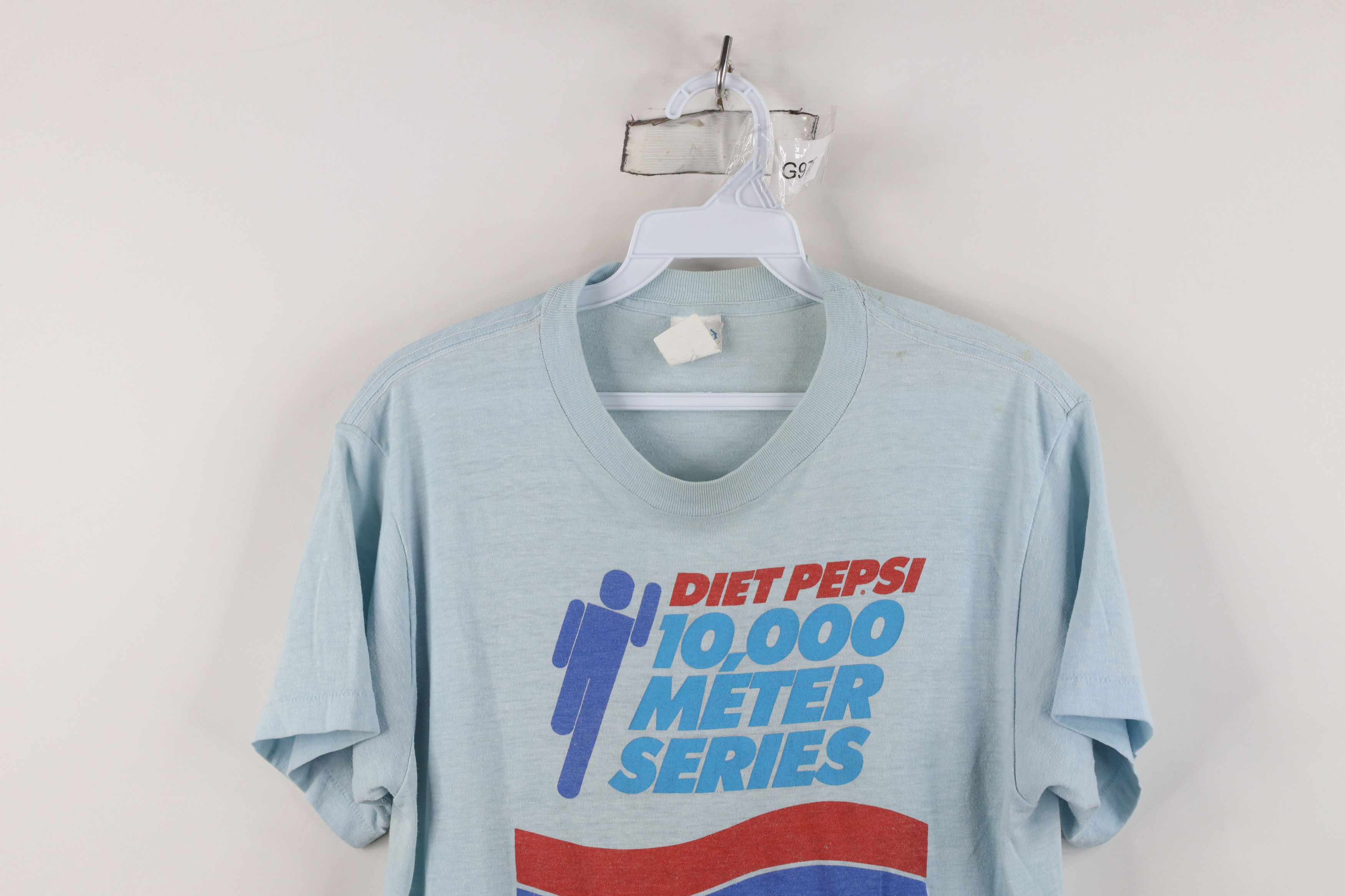 Vintage Vintage 70s Diet Pepsi 10K Road Race Running T-Shirt USA Size L / US 10 / IT 46 - 2 Thumbnail
