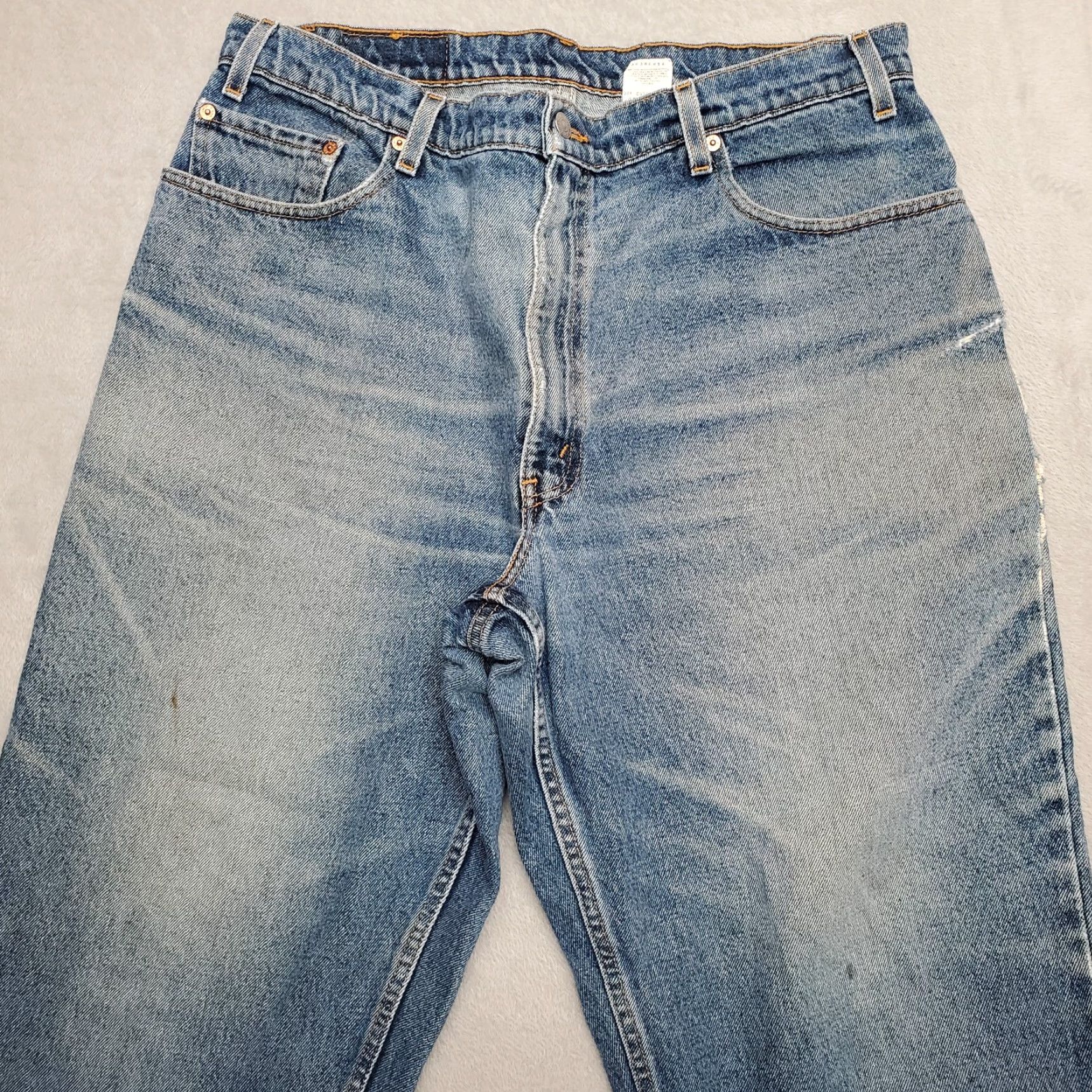 Denime VINTAGE Levis Jeans Mens 38x30 Blue 560 Denim Loose Fit Tapered Leg Cotton VTG 90s USA American Jeans Mens Size US 38 / EU 54 - 2 Thumbnail