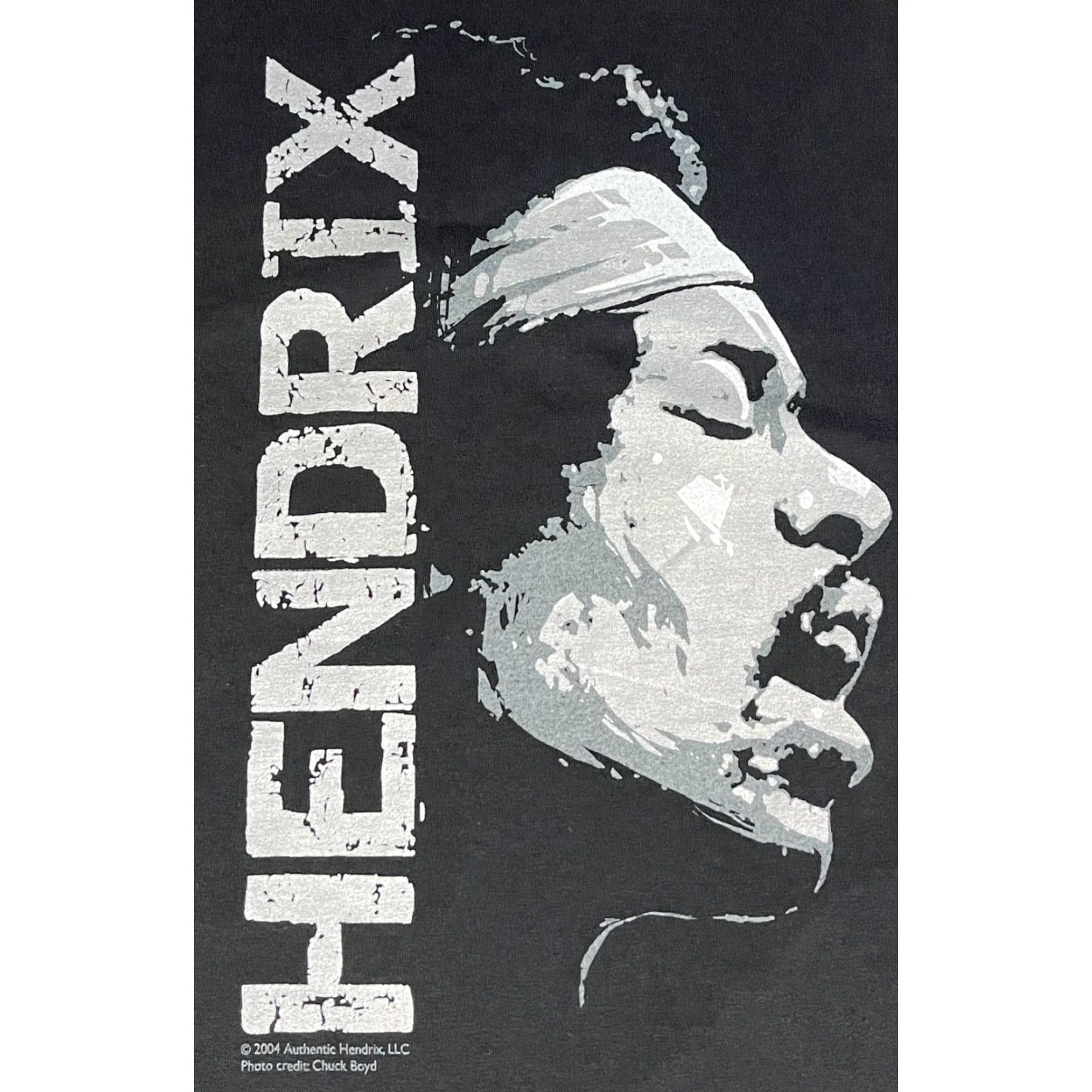 Vintage VINTAGE Jimi Hendrix T-Shirt XL Black Cotton Short Sleeve Crew Neck 2004 Authentic Hendrix Mens XL T-Shirt Size US XL / EU 56 / 4 - 3 Thumbnail