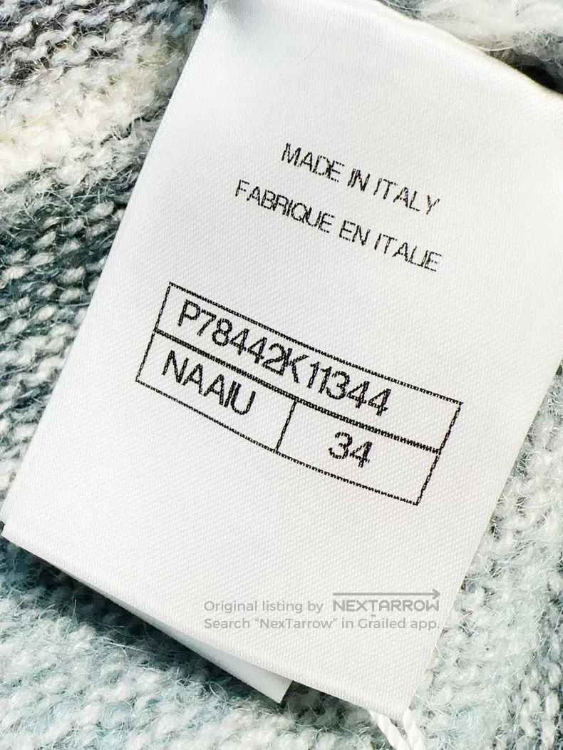 Chanel Chanel 24K gray cashmere bird seascape pattern knitted one Size XXS / US 00 / IT 34 - 6 Thumbnail